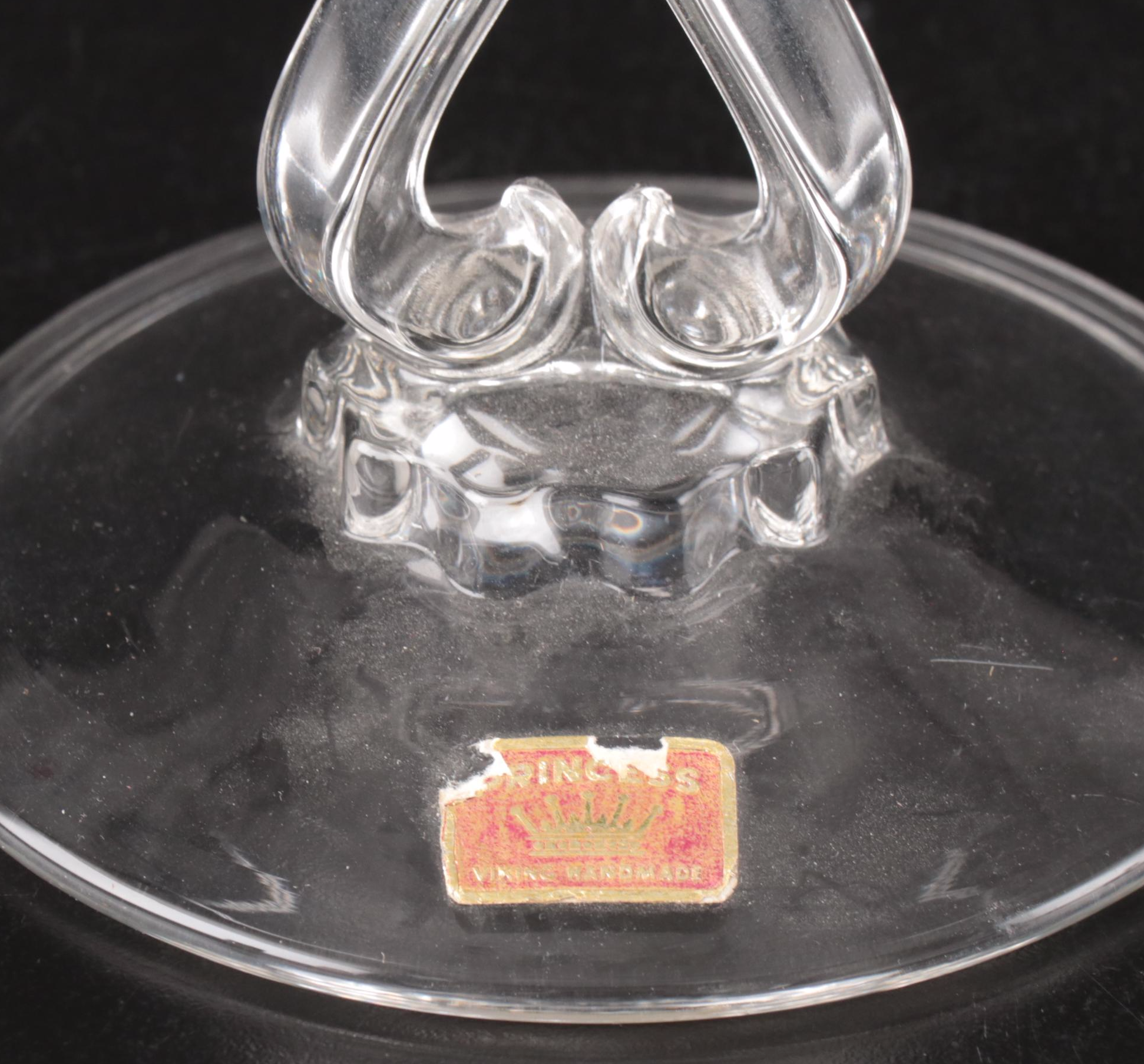 Glass Footed Pitcher, Glass Compote, Vase, and More Glass Tableware