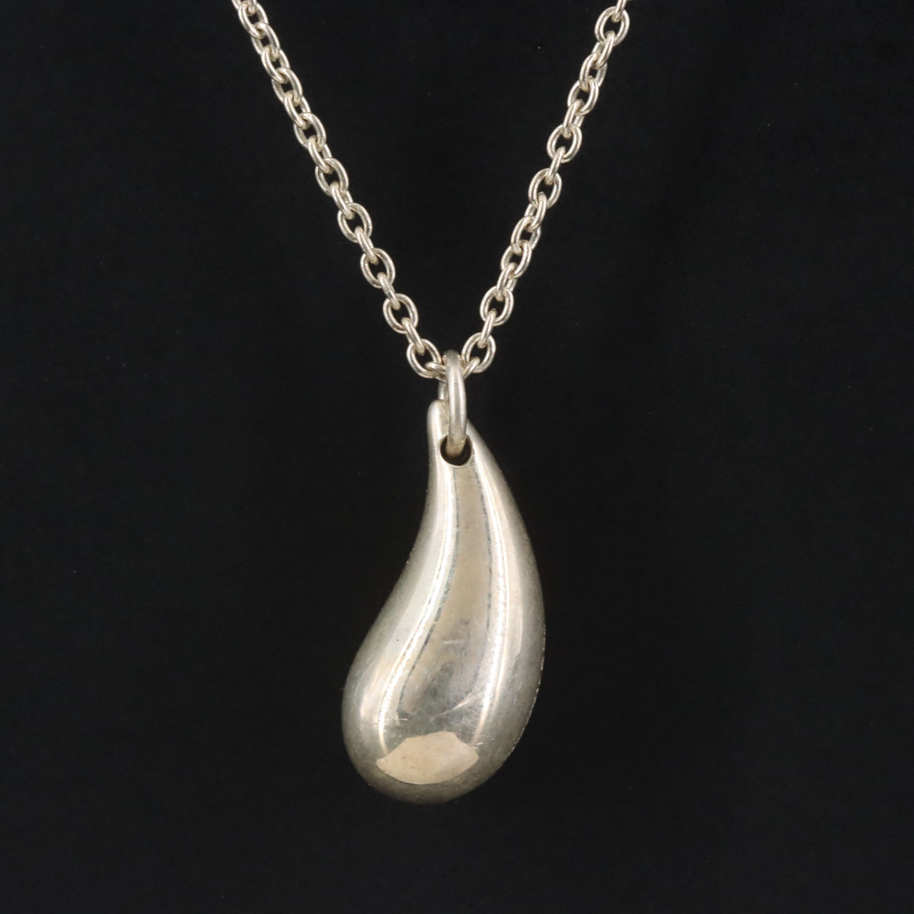 Elsa Peretti for Tiffany & Co. Sterling Silver Tear Drop Necklace
