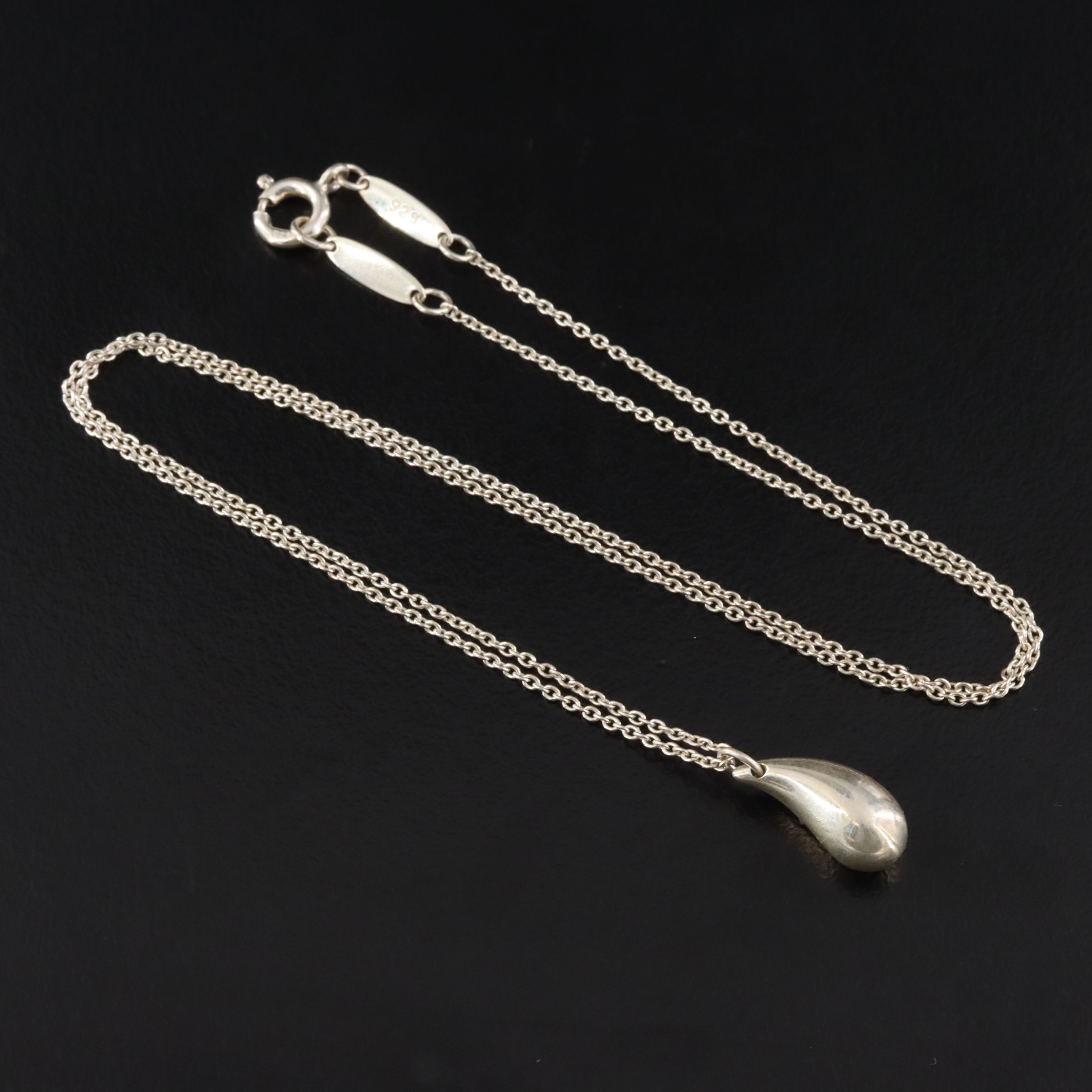 Elsa Peretti for Tiffany & Co. Sterling Silver Tear Drop Necklace