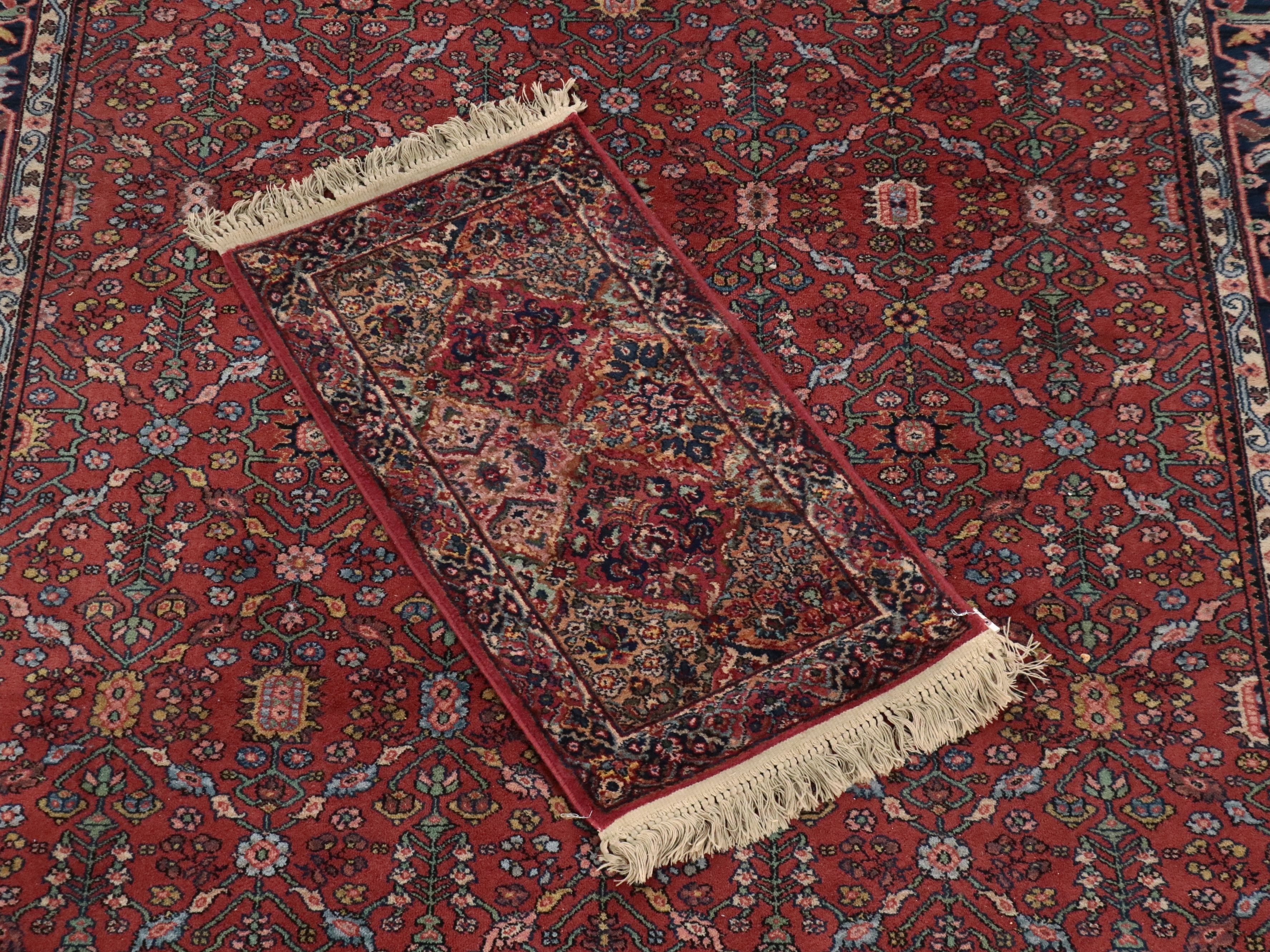 8'7 x 12'9 Power Loomed Karastan "Serapi" Area Rug with Runner Mat