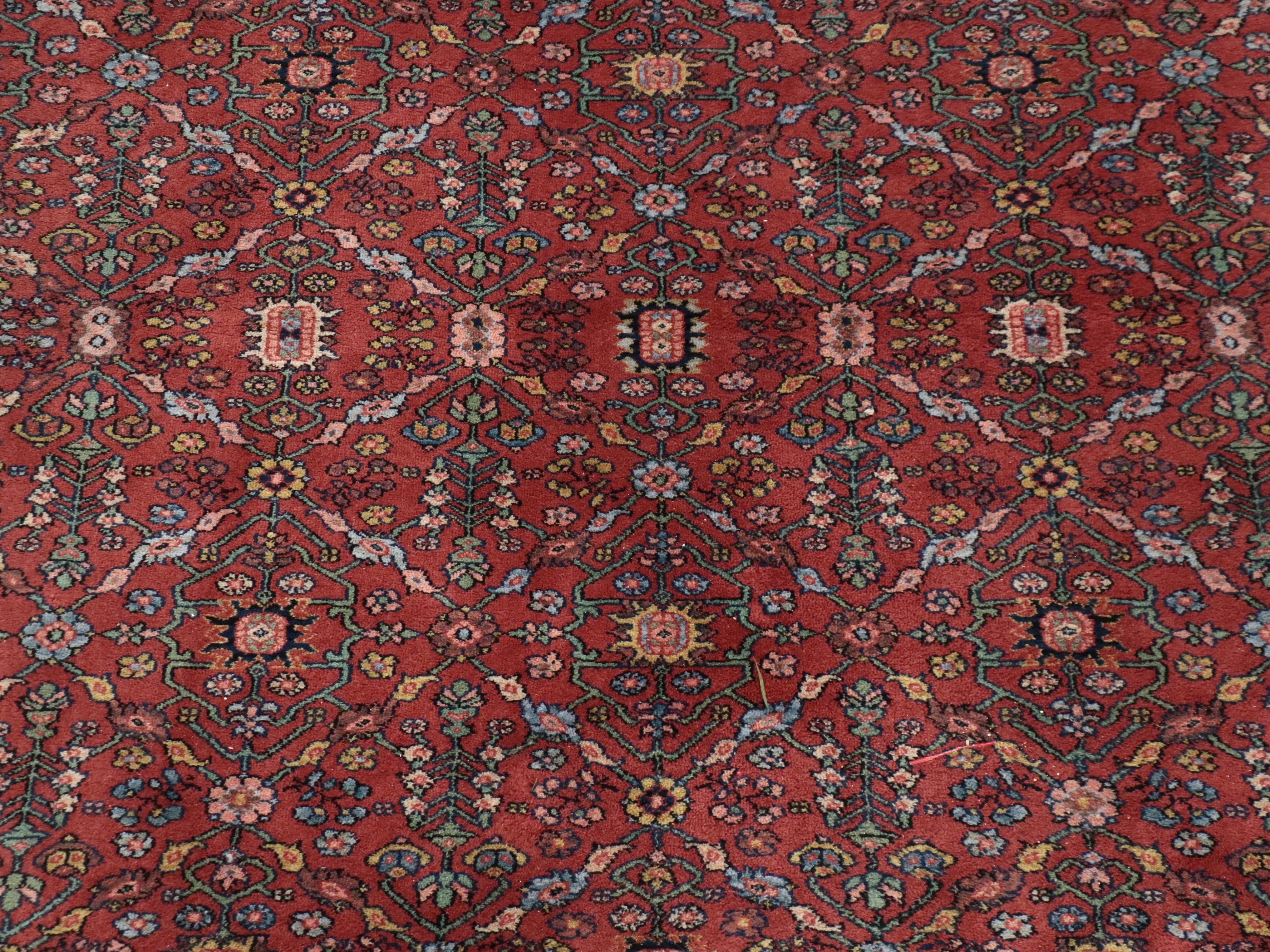 8'7 x 12'9 Power Loomed Karastan "Serapi" Area Rug with Runner Mat
