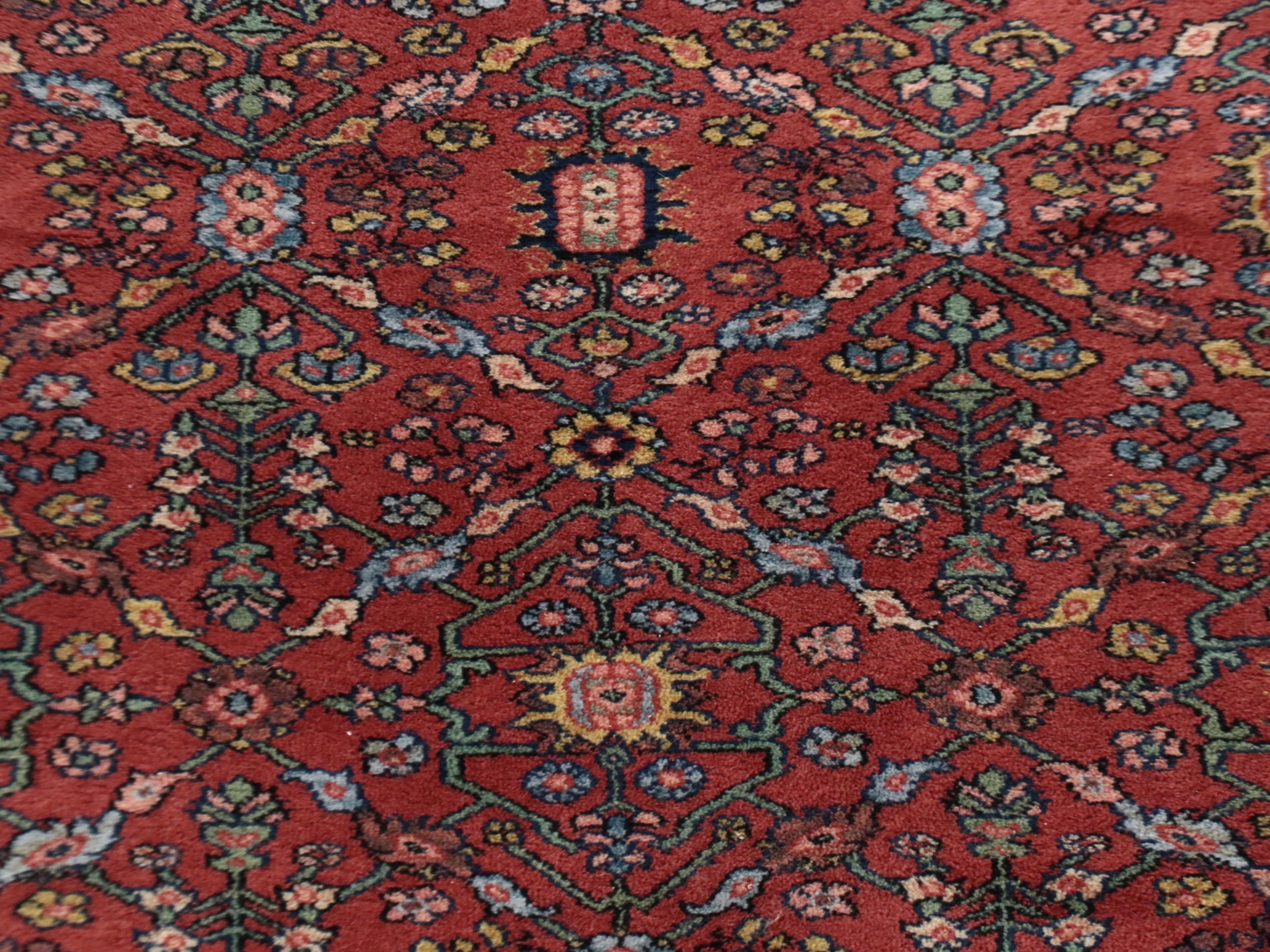 8'7 x 12'9 Power Loomed Karastan "Serapi" Area Rug with Runner Mat