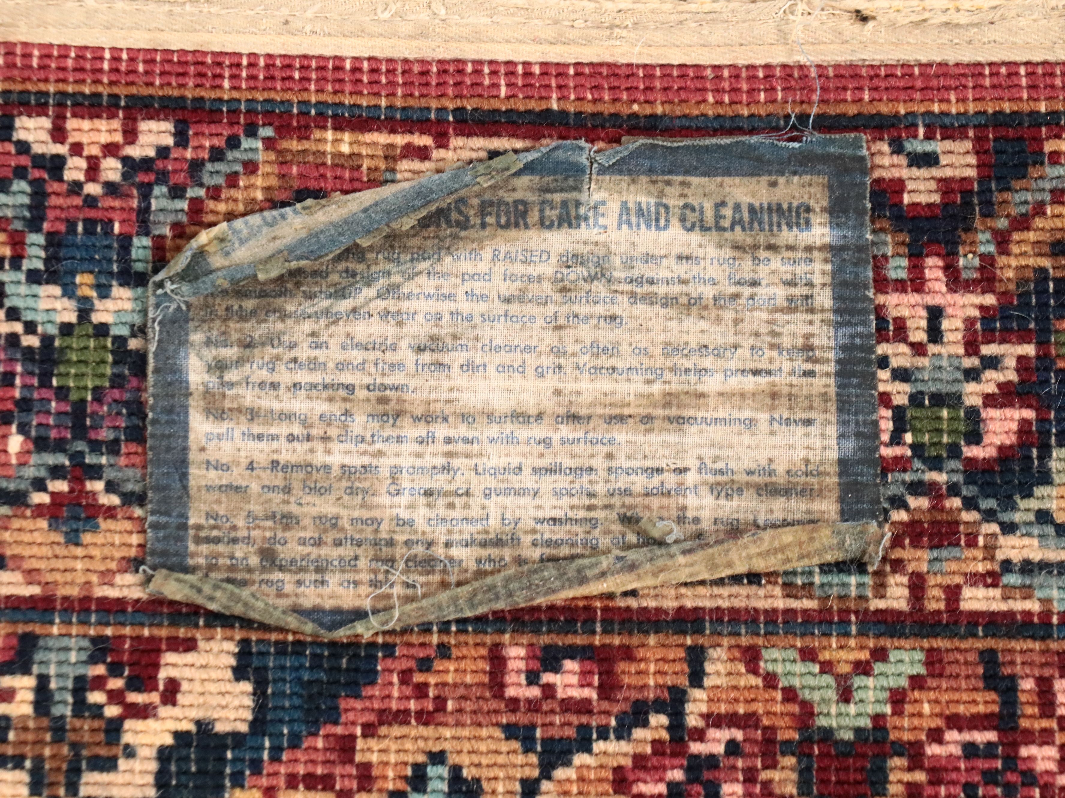 8'7 x 12'9 Power Loomed Karastan "Serapi" Area Rug with Runner Mat