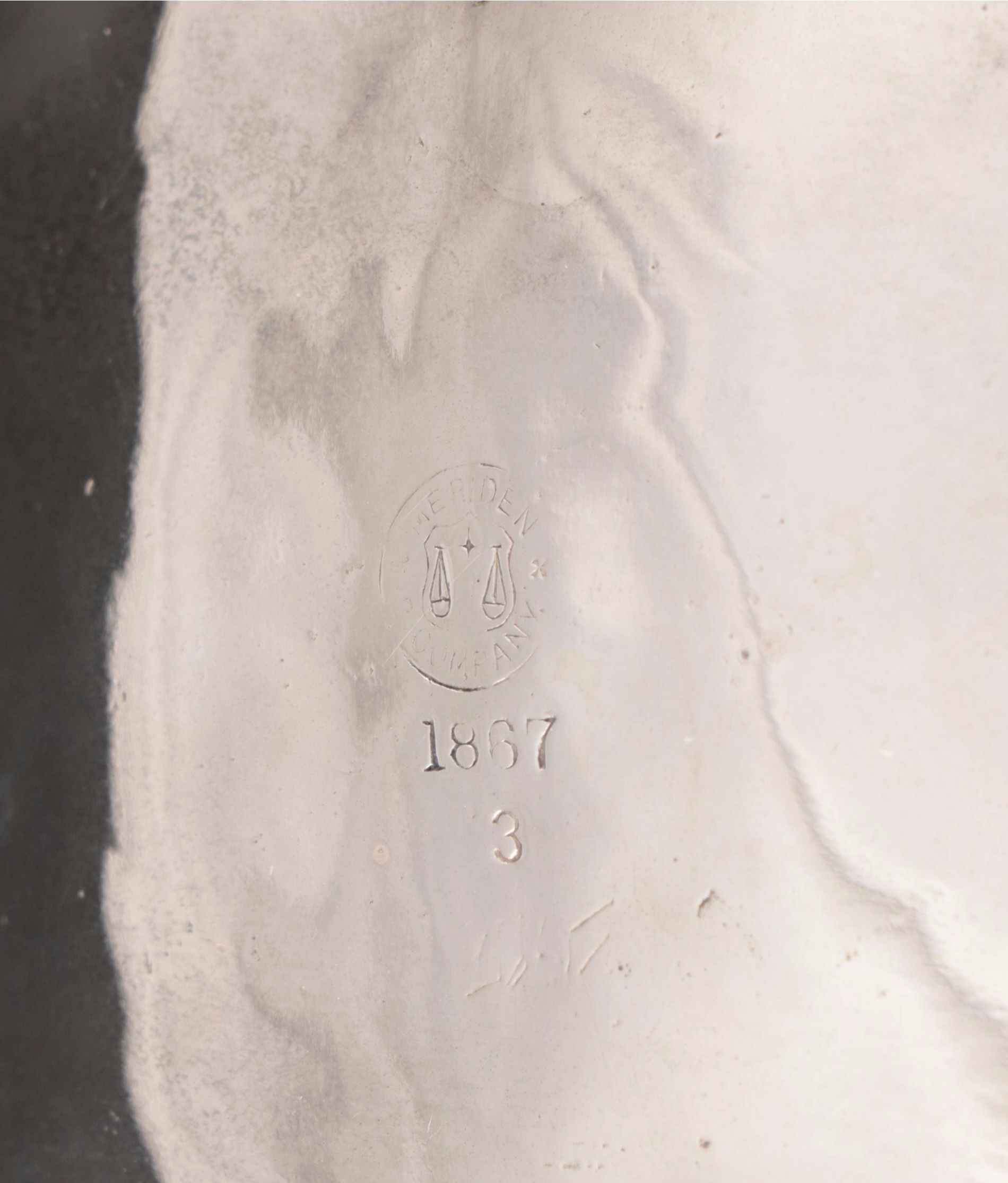 Pair of Wilcox Neoclassical Style Silver Plate Candlesticks with Footed Dish