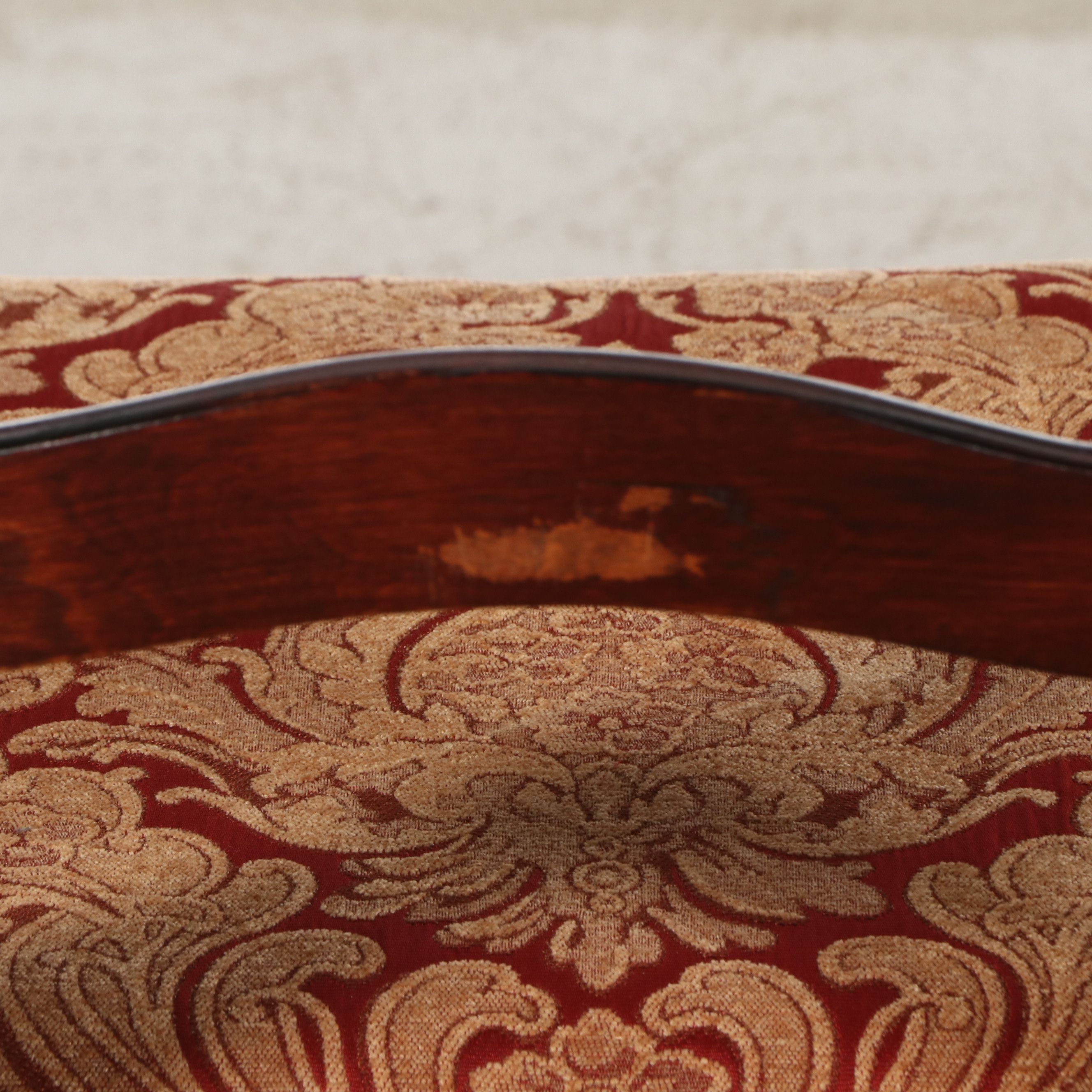 Set of Four Duncan Phyfe Style Carved Mahogany Finish Ribbon Back Chairs