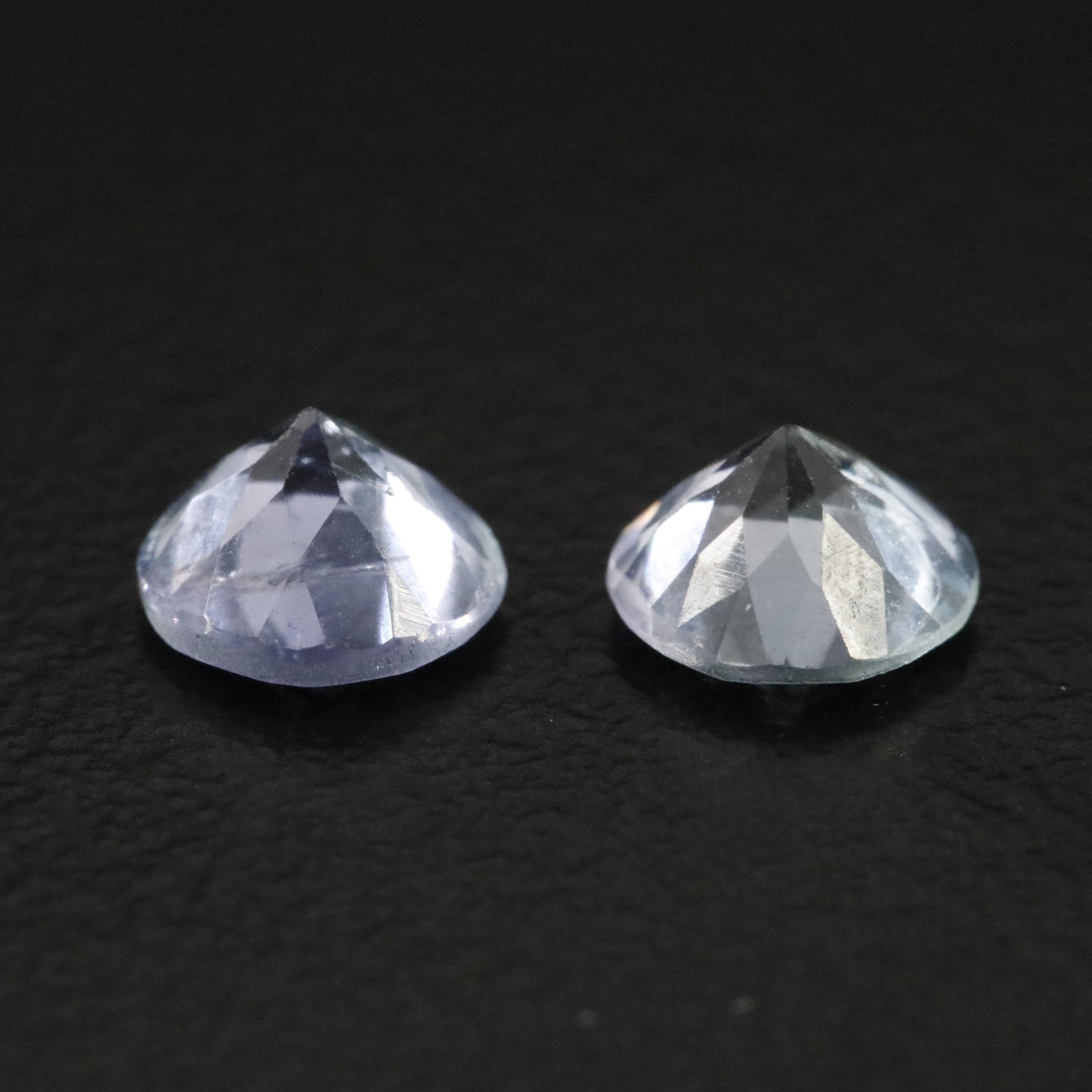 Loose 1.29 CTW Tanzanite Pair