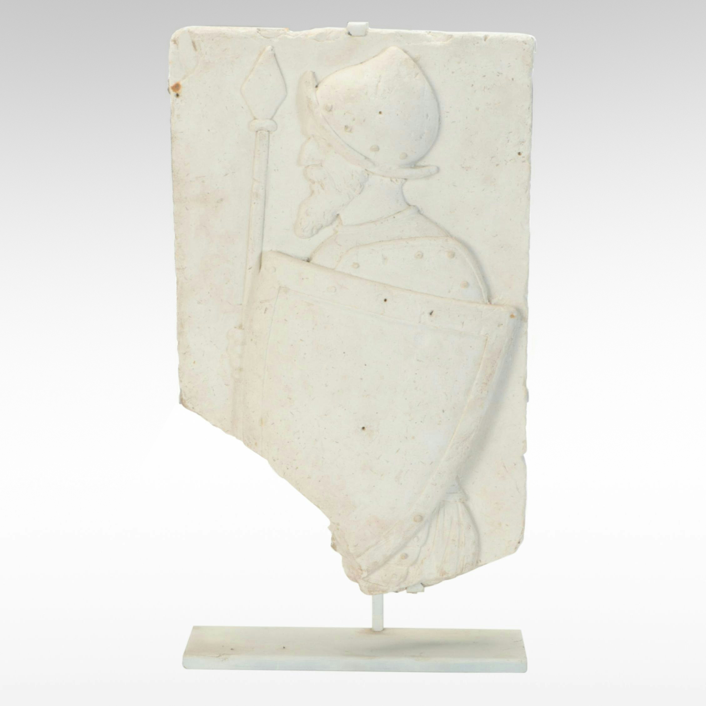 Lorenzo Bartolini Studio Neoclassical Plaster Relief Fragment, 19th Century