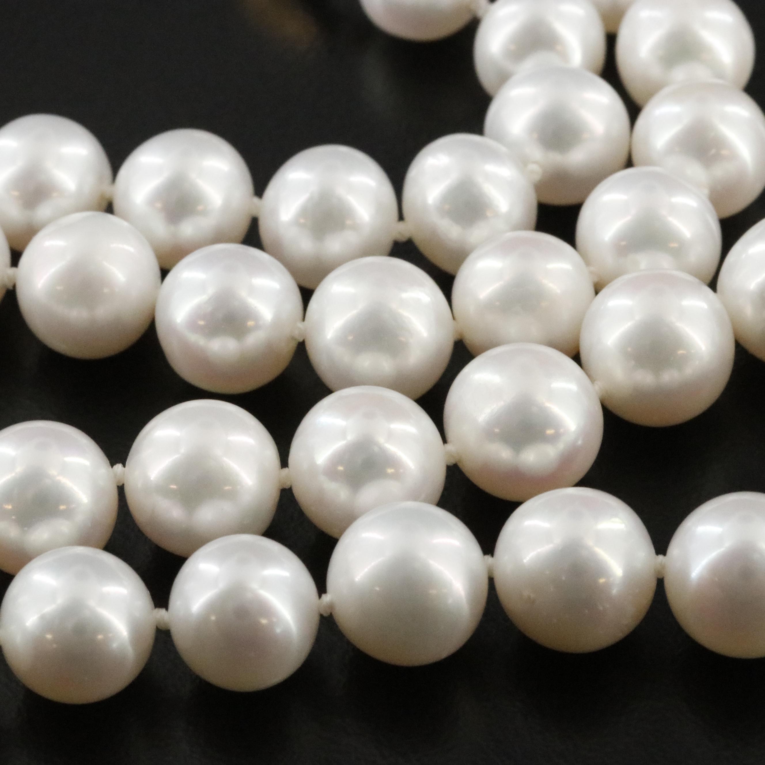 Pearl Necklace with 14K Clasp