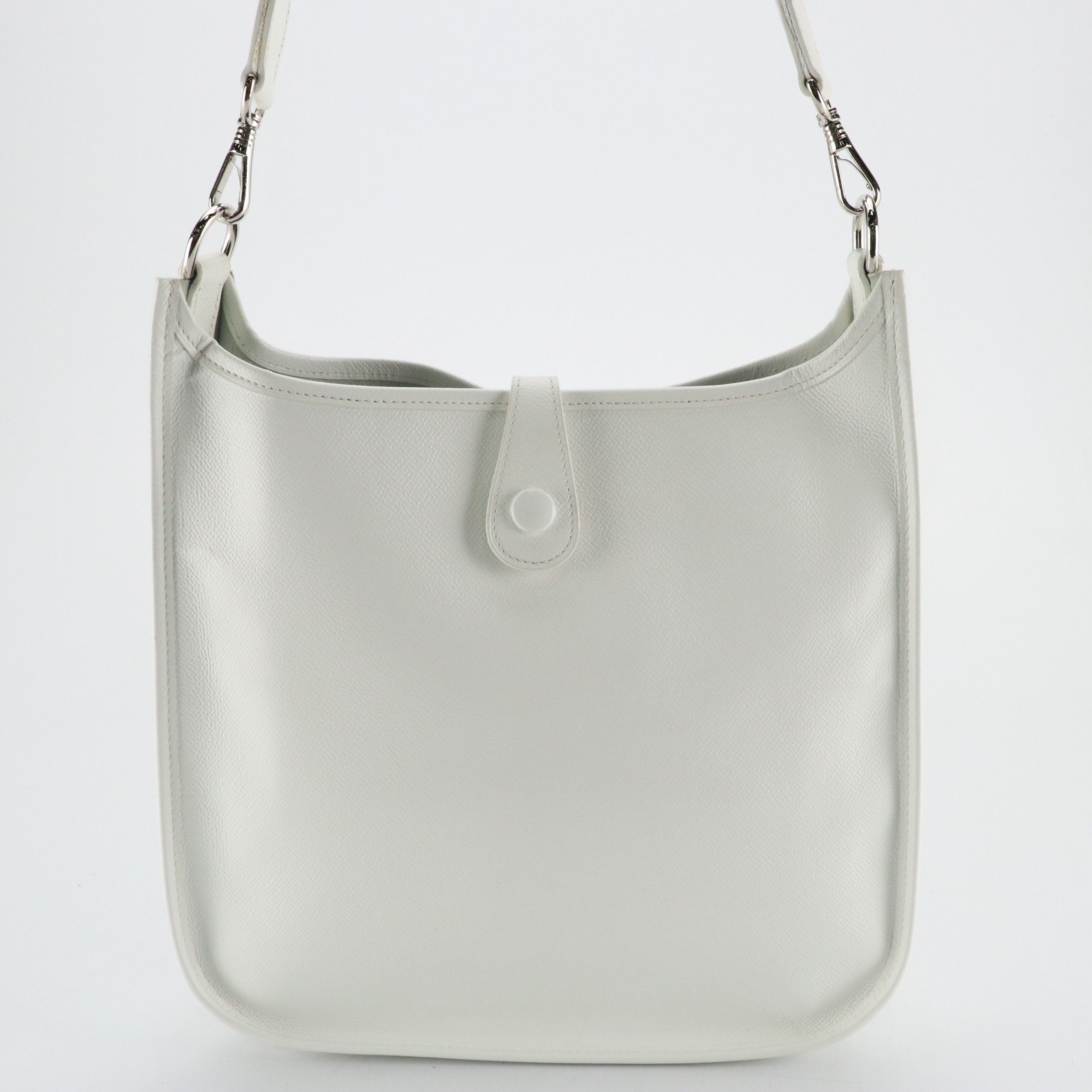 Hermès Evelyne 1 GM Bag in White Epsom Leather