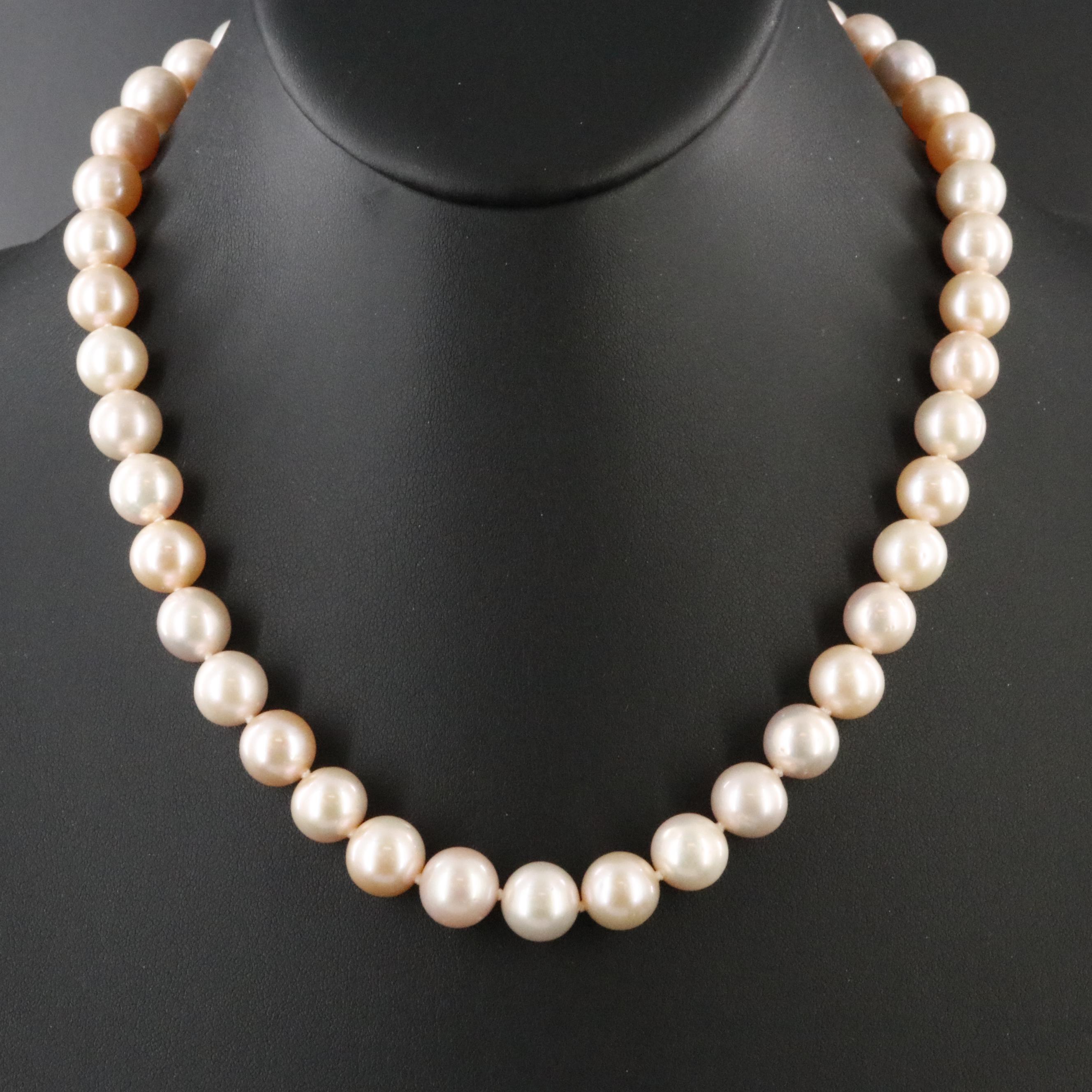 Pearl Necklace with 14K Clasp