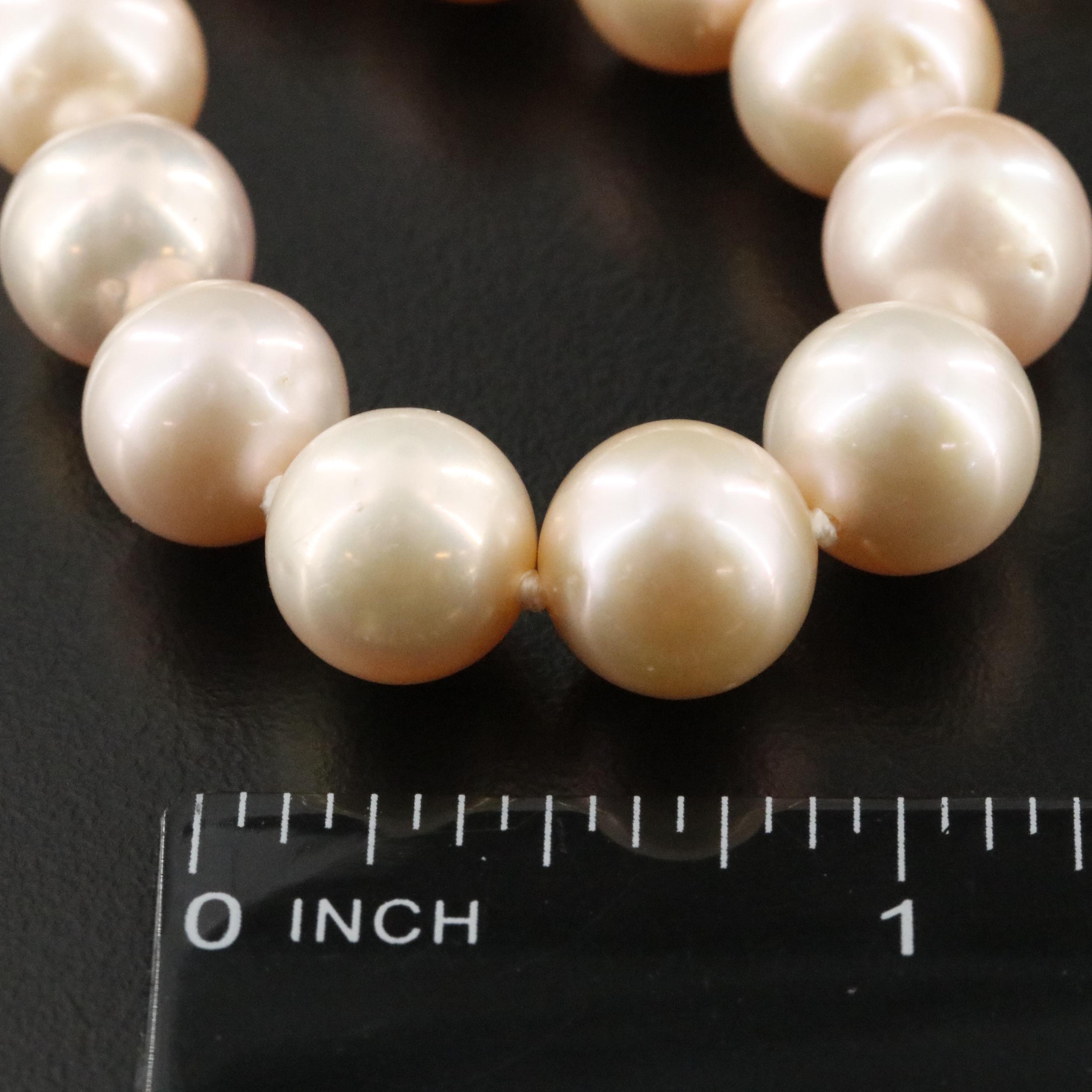 Pearl Necklace with 14K Clasp