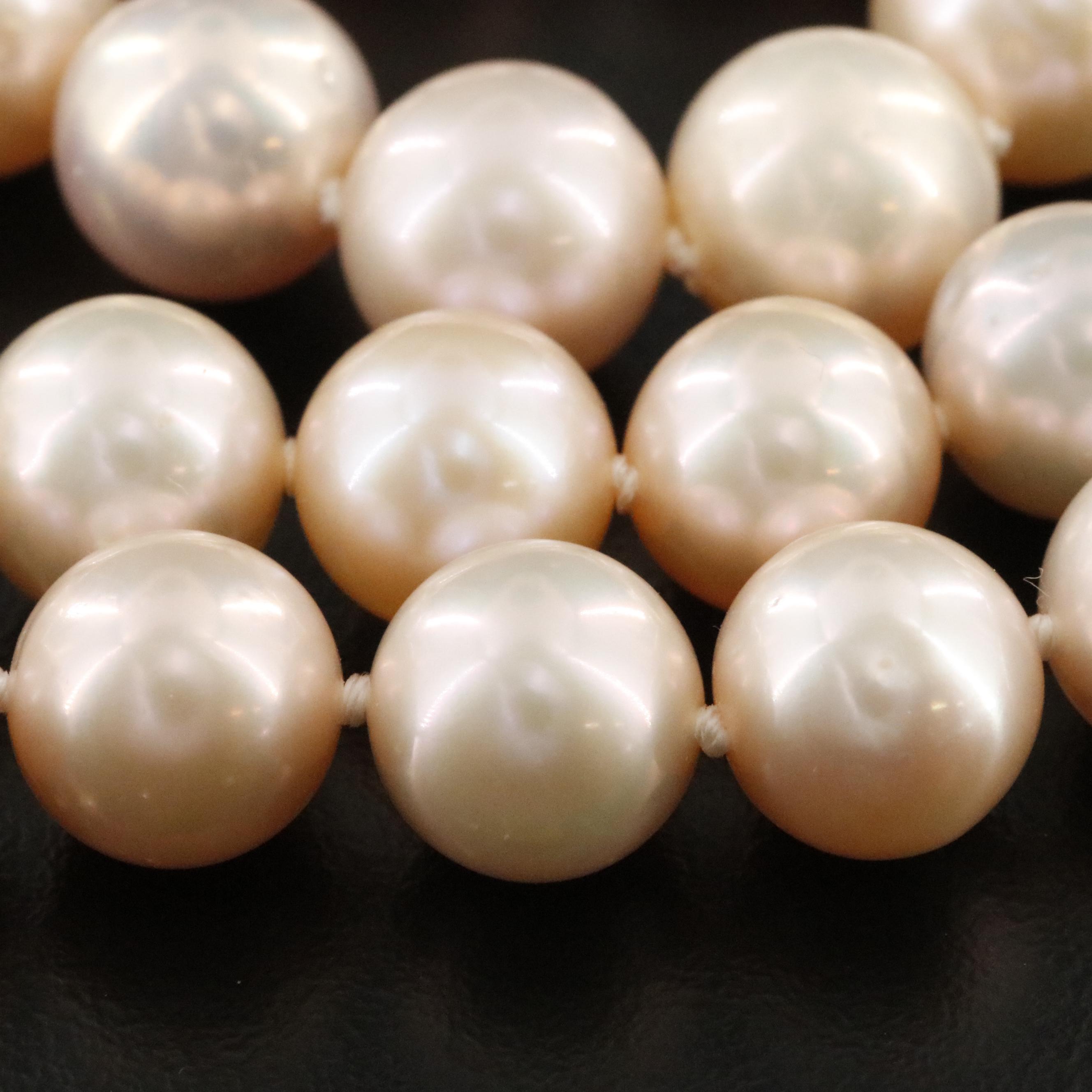 Pearl Necklace with 14K Clasp