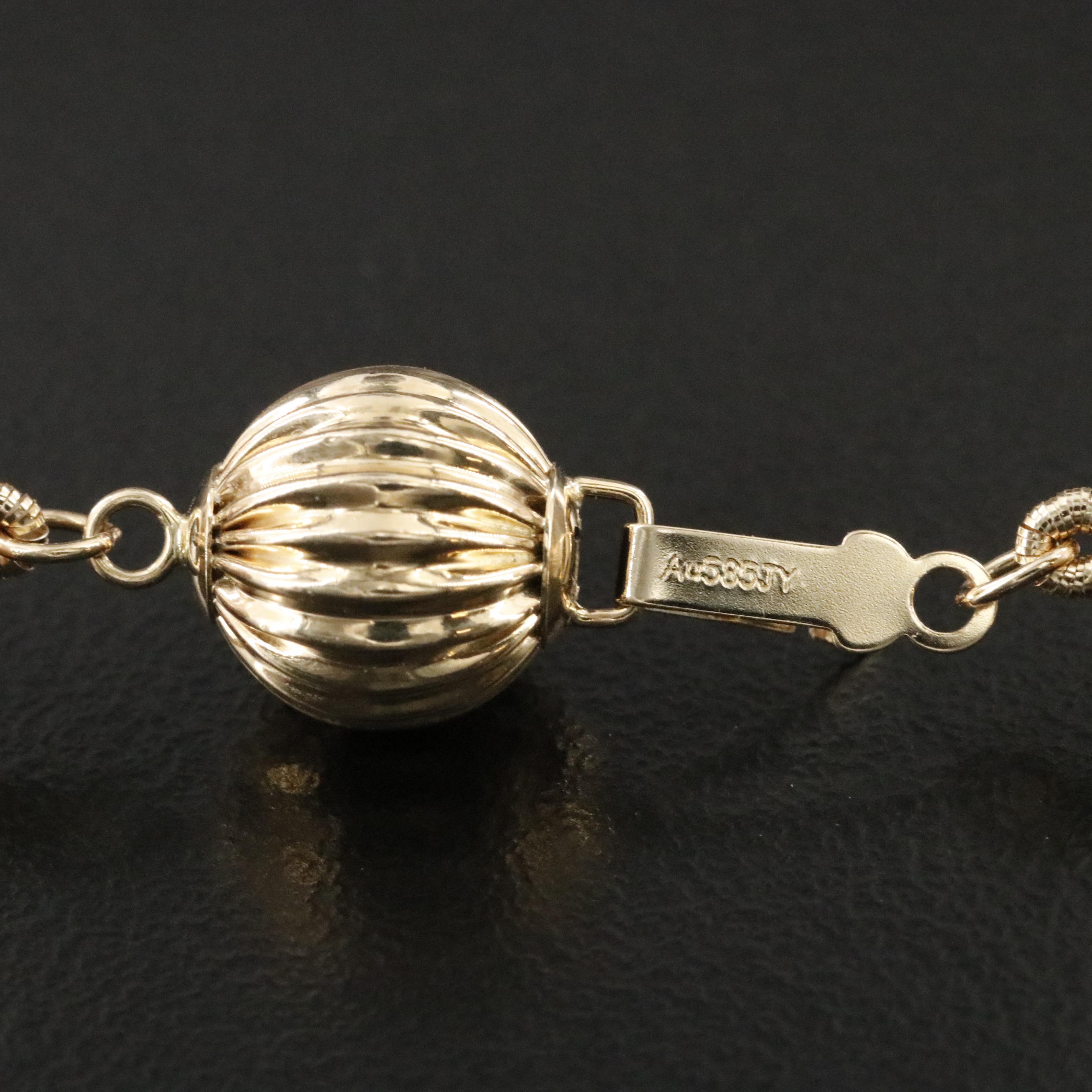 Pearl Necklace with 14K Clasp