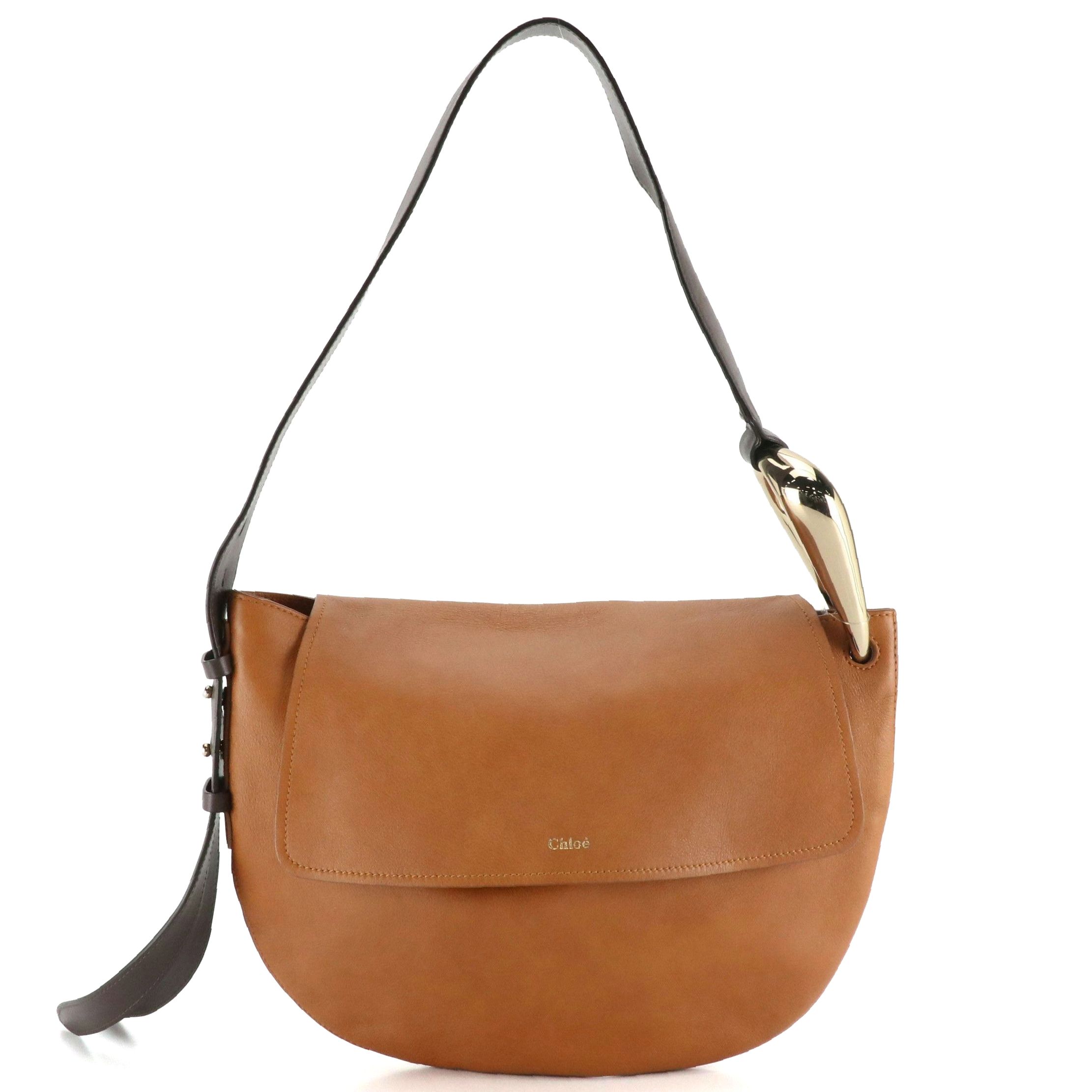 Chloé Kiss Bicolor Leather Front-Flap Shoulder Bag