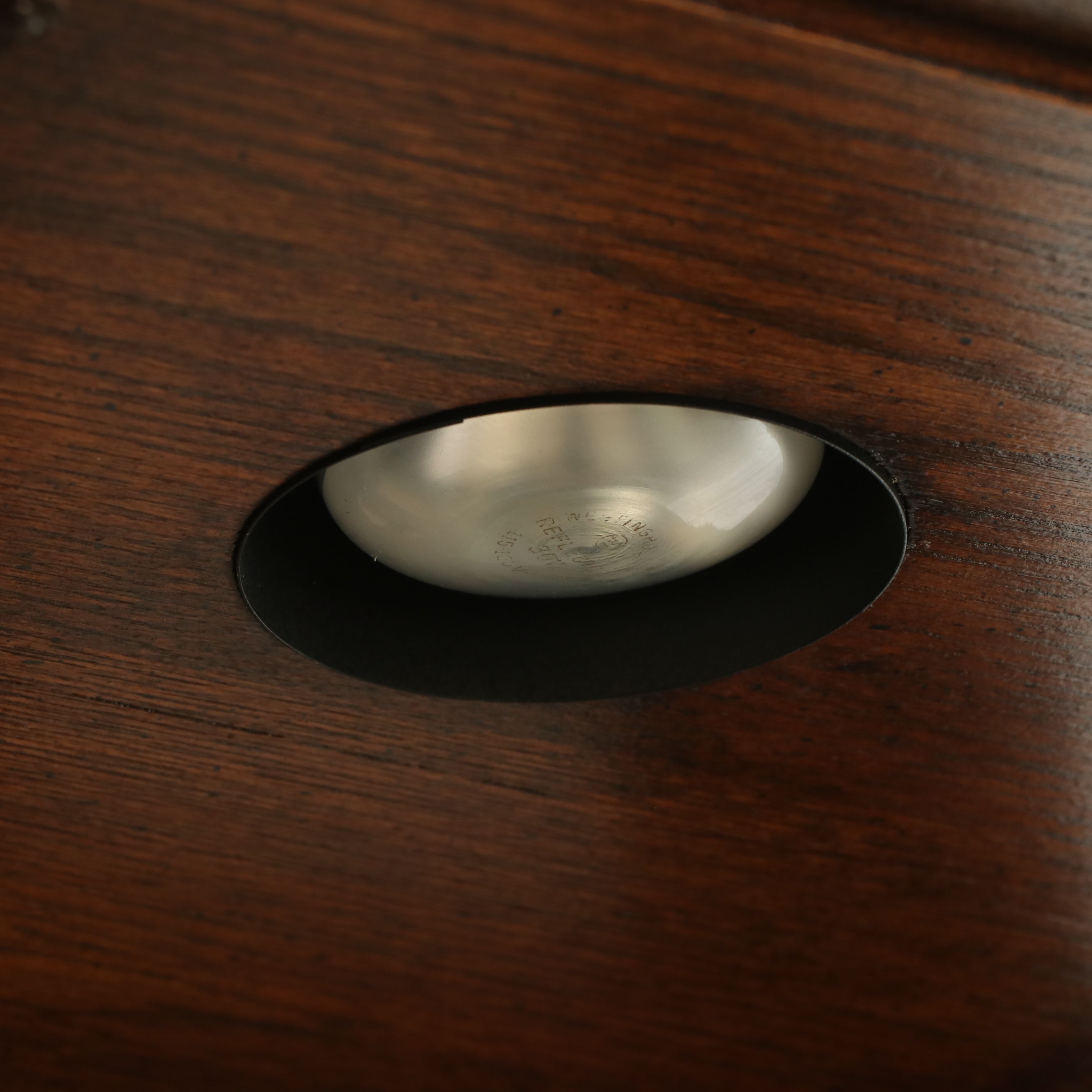 Henredon Oak Glass Front Campaign Style Display Cabinet