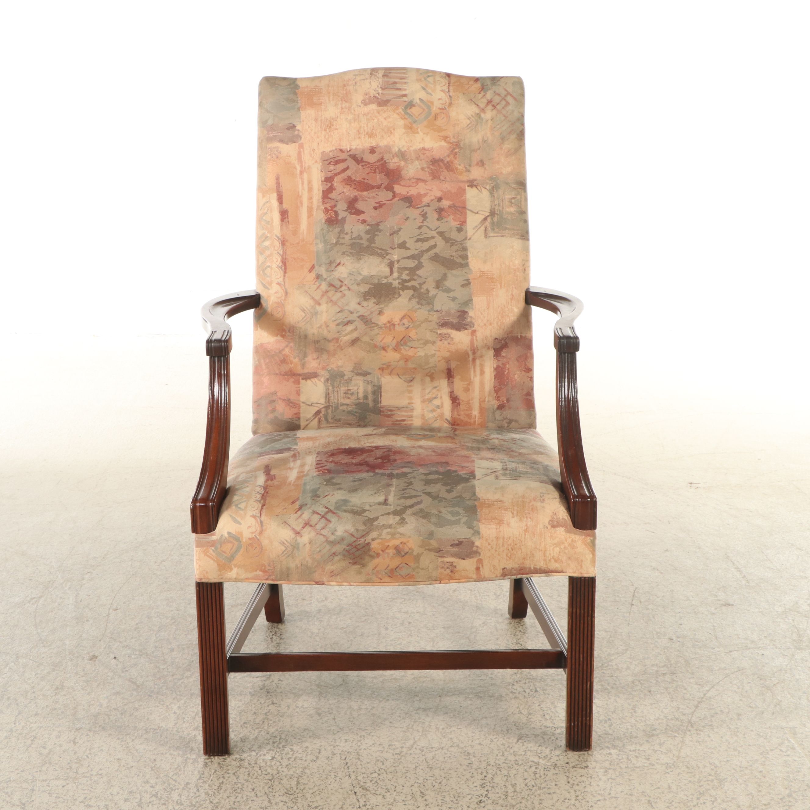Georgian Style Mahogany Lolling Chair