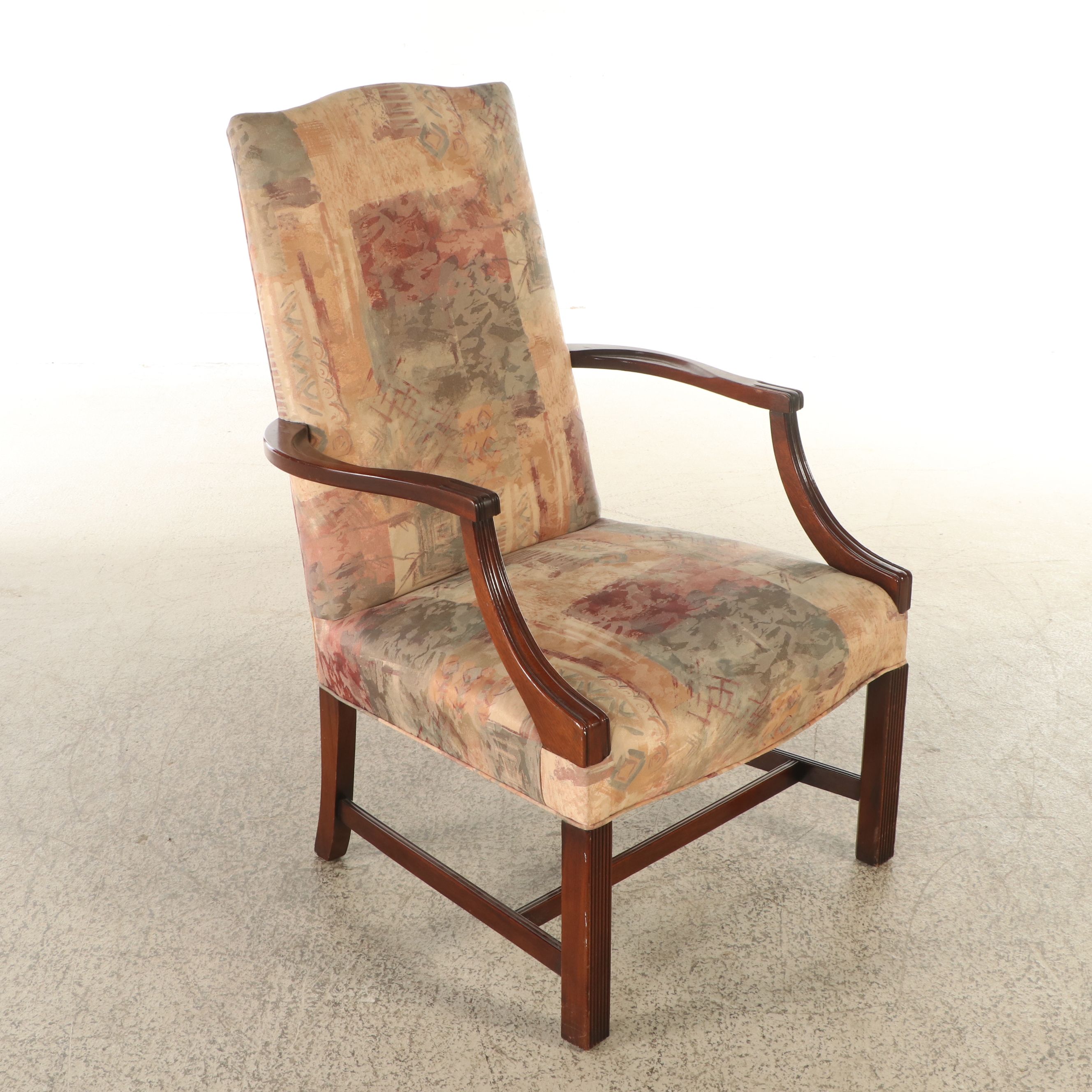 Georgian Style Mahogany Lolling Chair