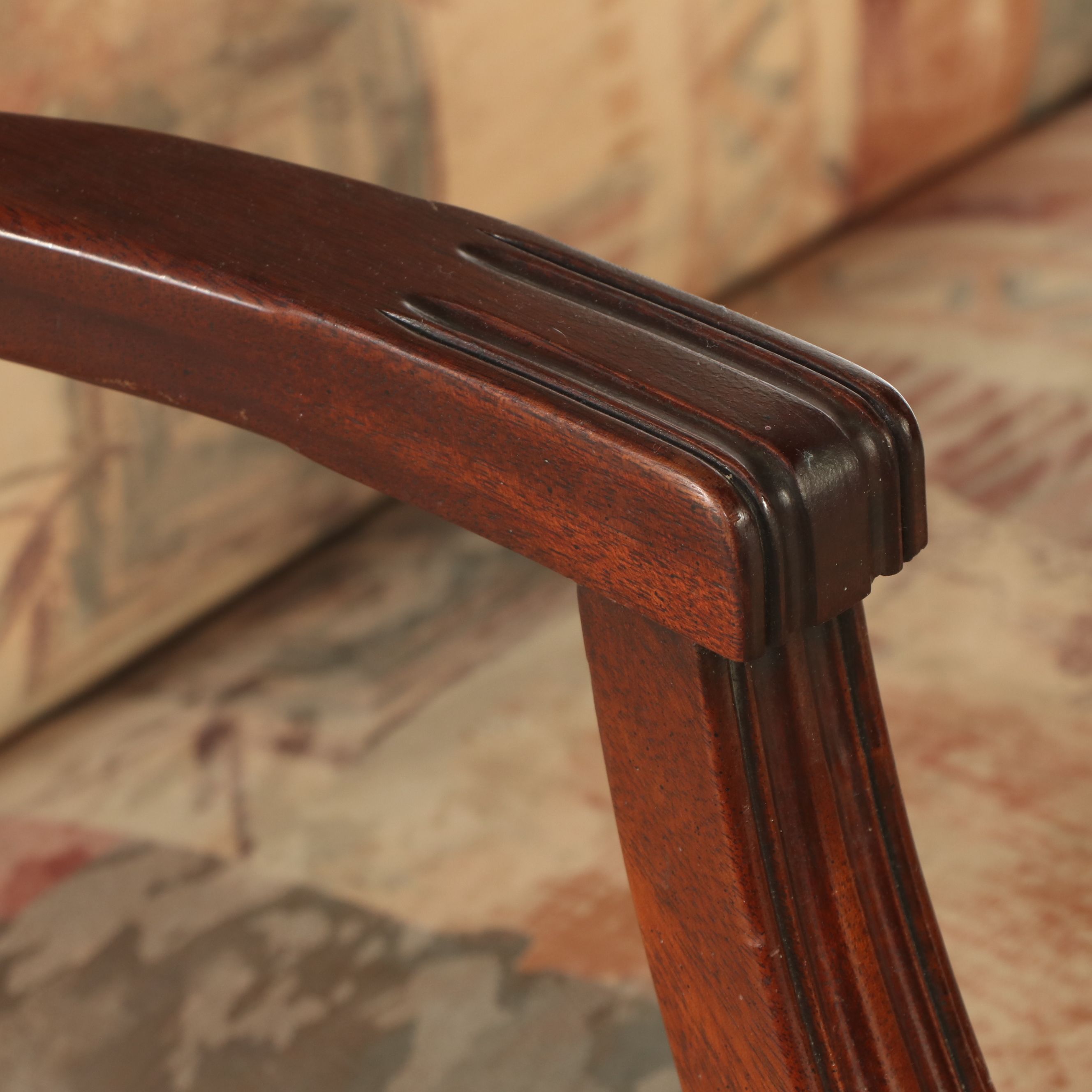 Georgian Style Mahogany Lolling Chair