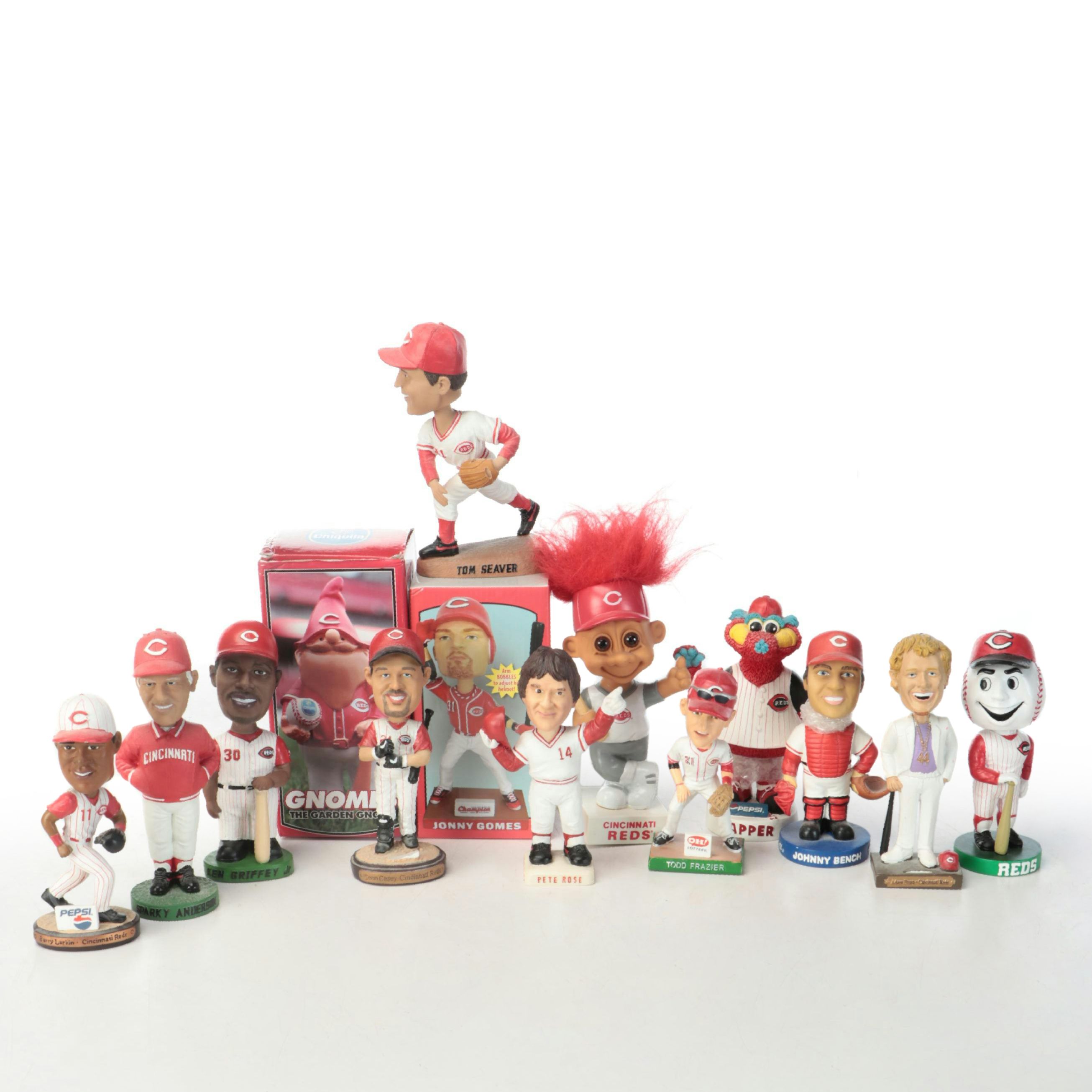 Cincinnati Reds Bobbleheads with Bench, Rose and More