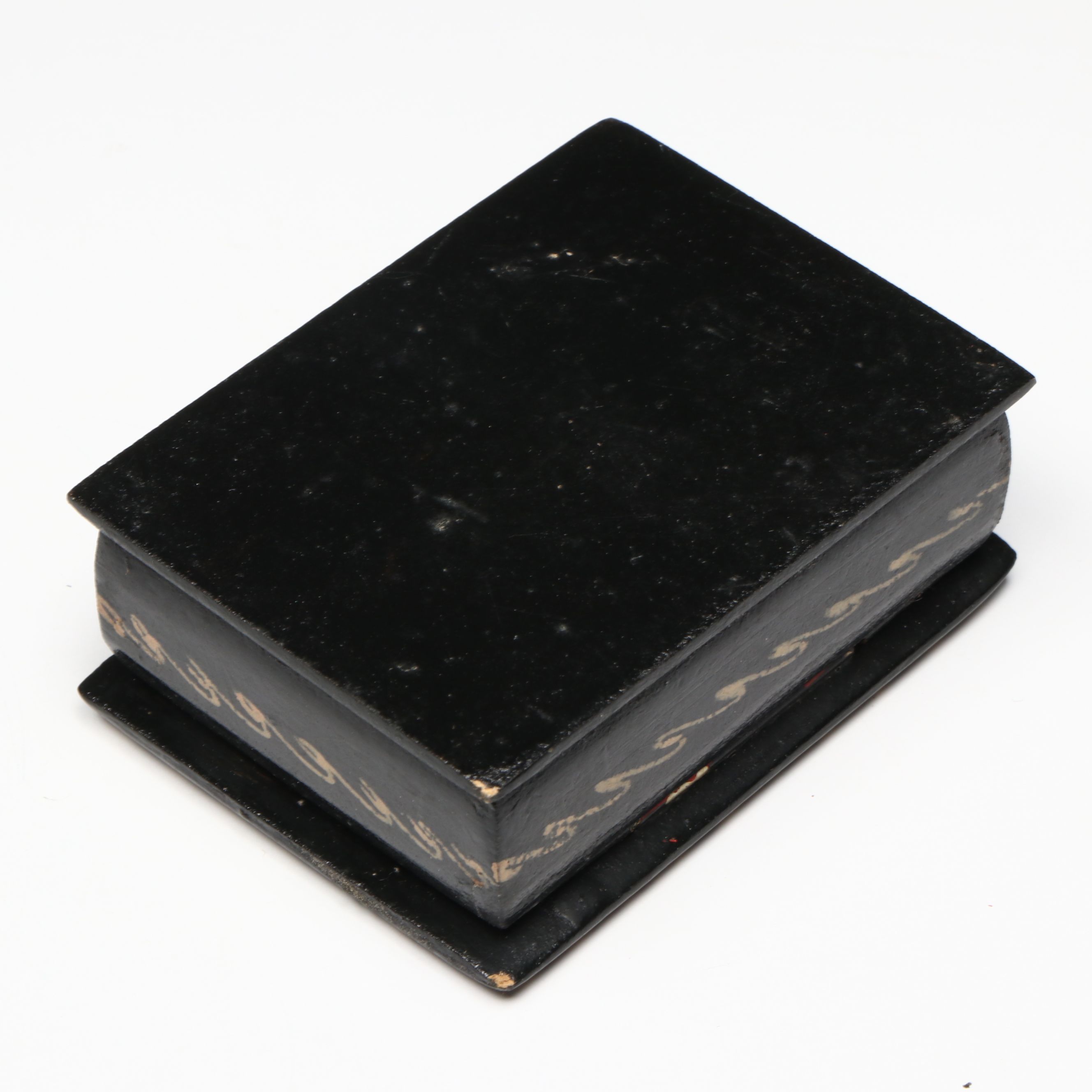 Hand-Painted Portuguese Dome Top Box, Russian Folklore Lacquered Box, and More