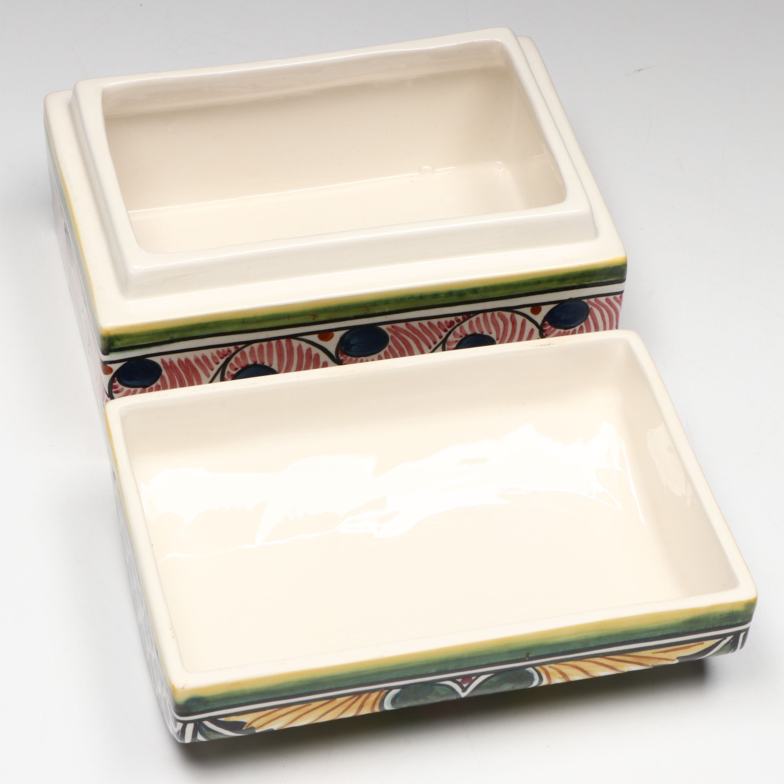 Hand-Painted Portuguese Dome Top Box, Russian Folklore Lacquered Box, and More