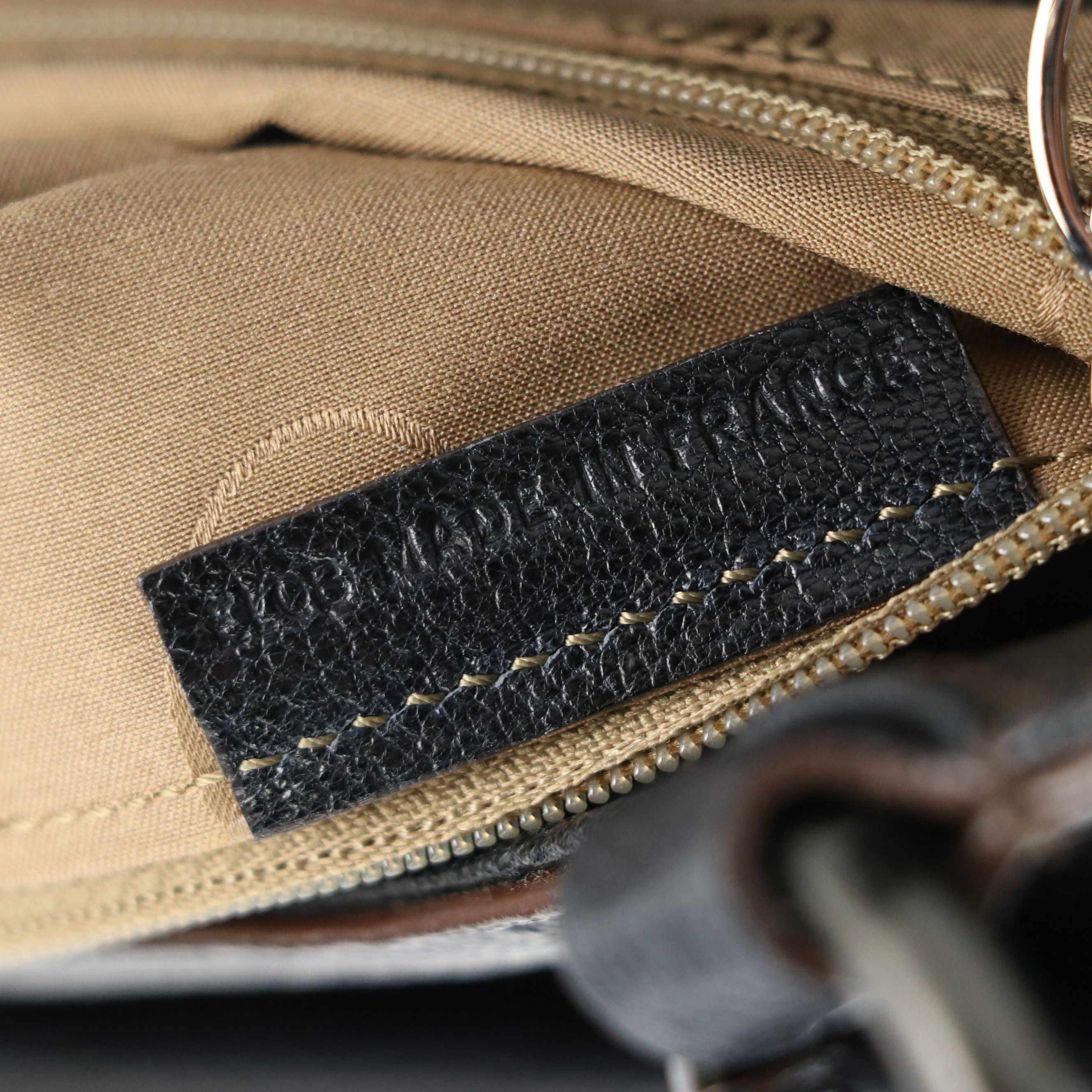 Cartier Marcello de Cartier Handbag in Black Grained Calfskin Leather