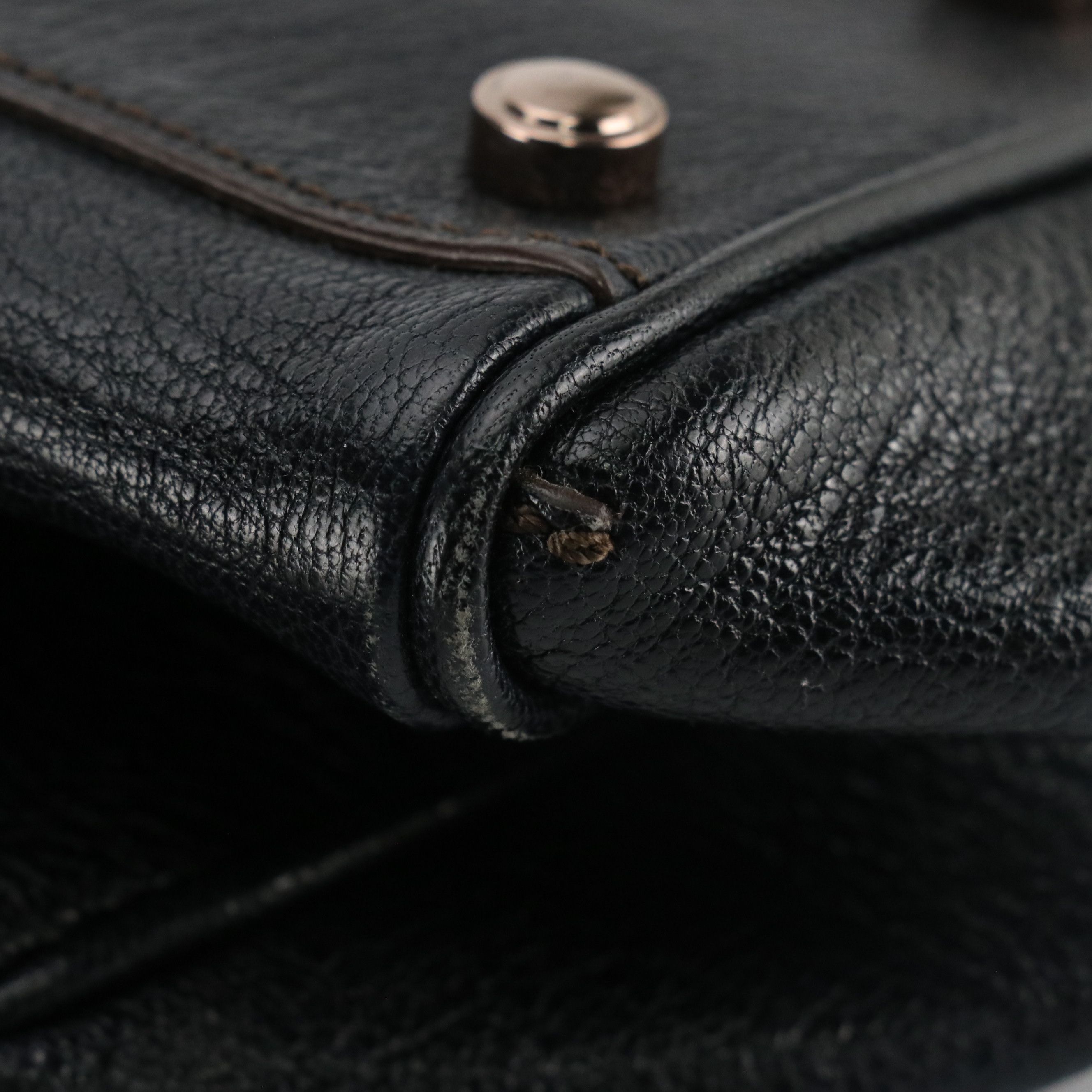 Cartier Marcello de Cartier Handbag in Black Grained Calfskin Leather