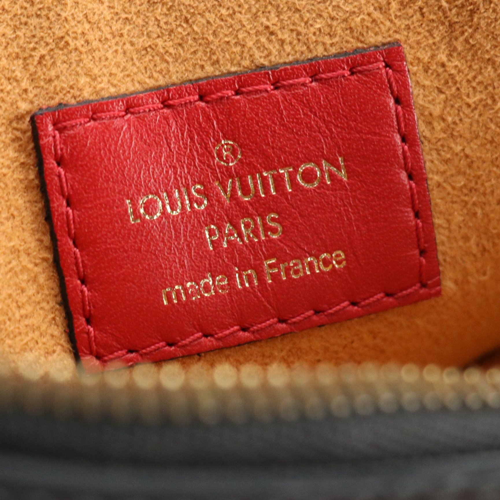 Louis Vuitton Tuileries NM Two-Way Bag in Monogram Canvas, Red & Black Leather