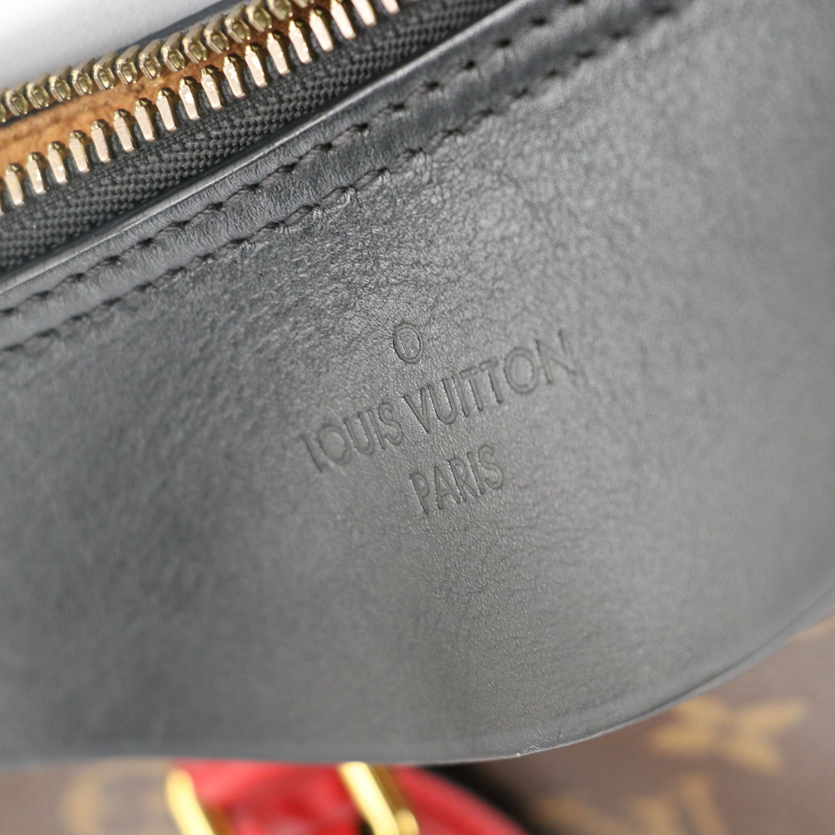 Louis Vuitton Tuileries NM Two-Way Bag in Monogram Canvas, Red & Black Leather