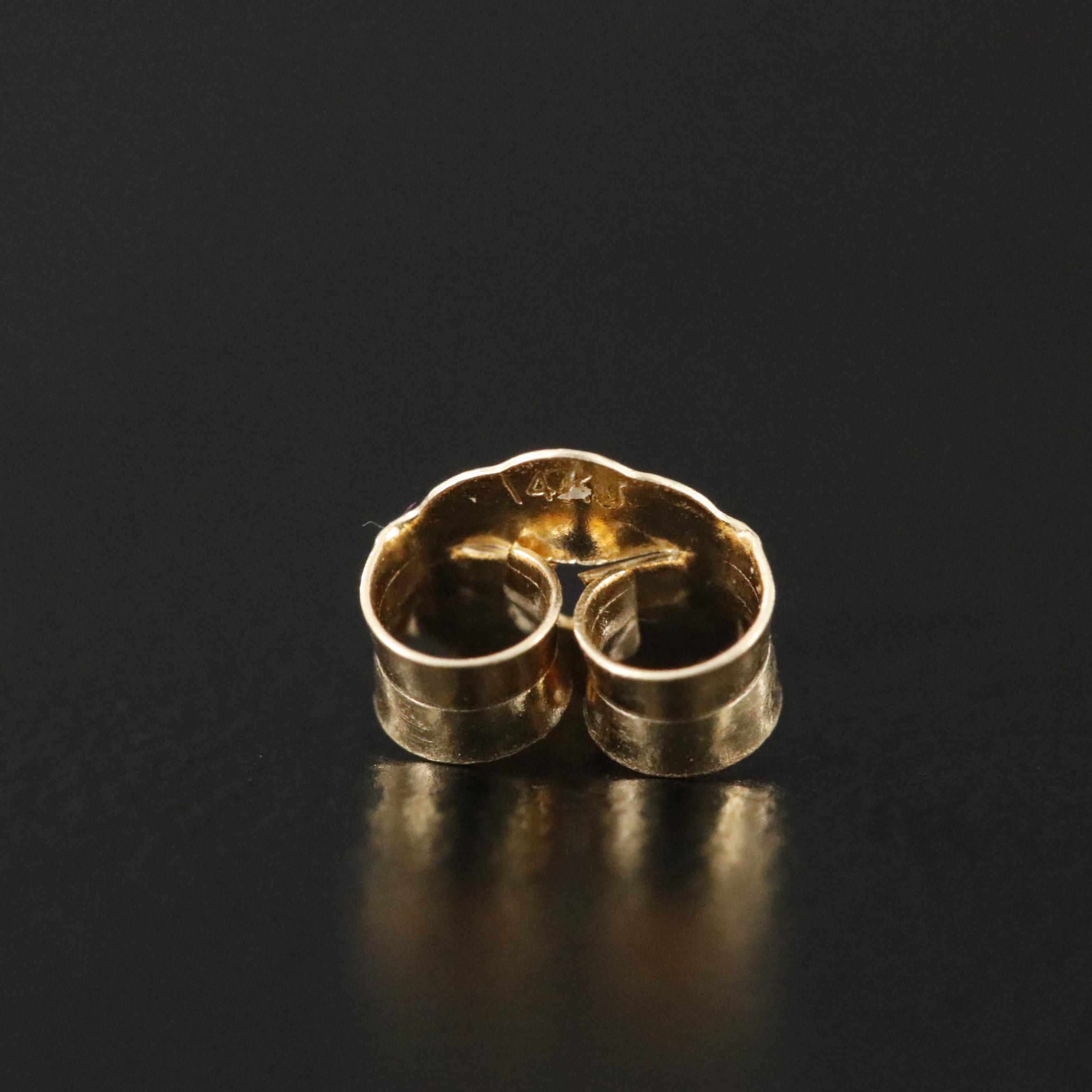 14K CZ Stud Earrings