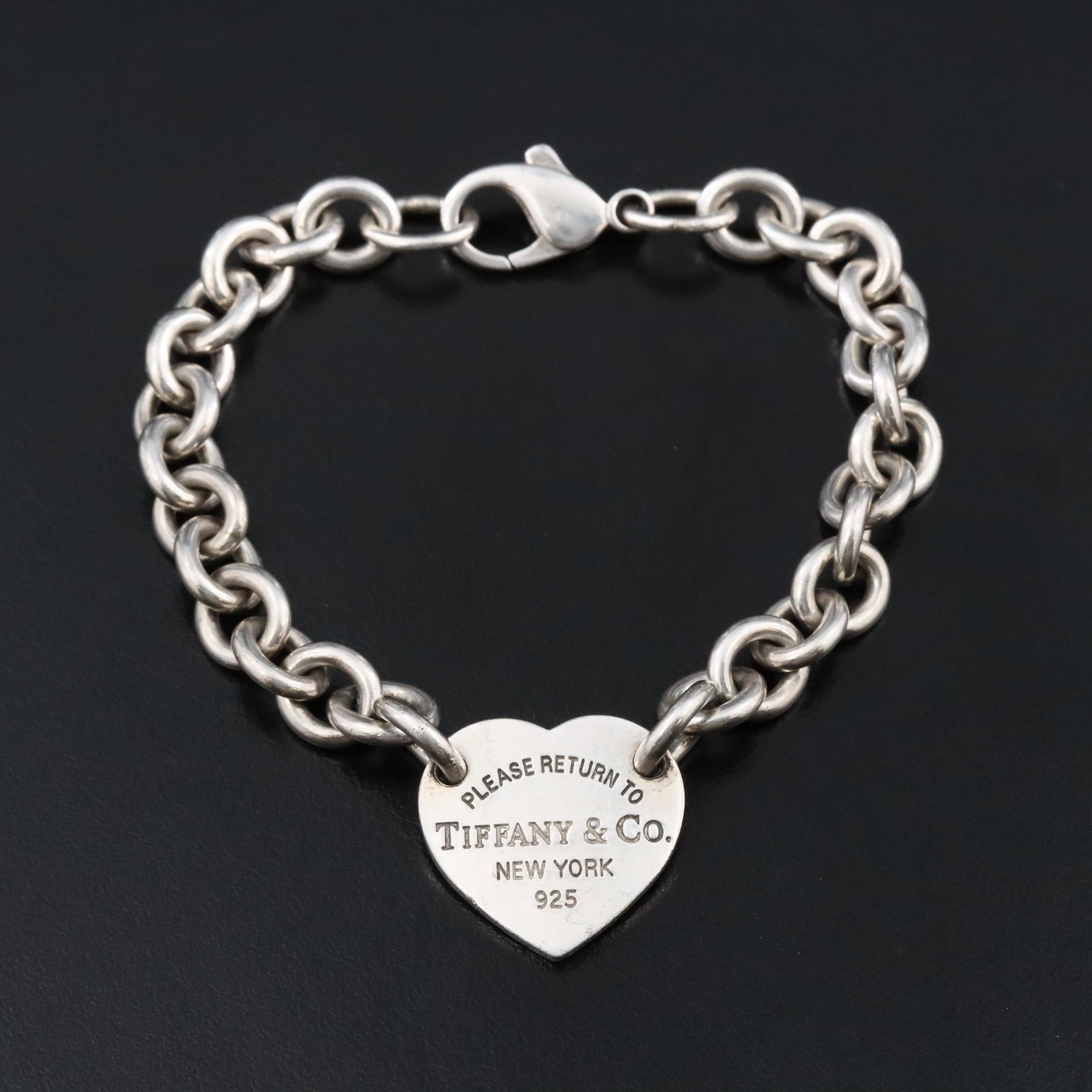 Tiffany & Co. Return to Tiffany Sterling Heart Bracelet