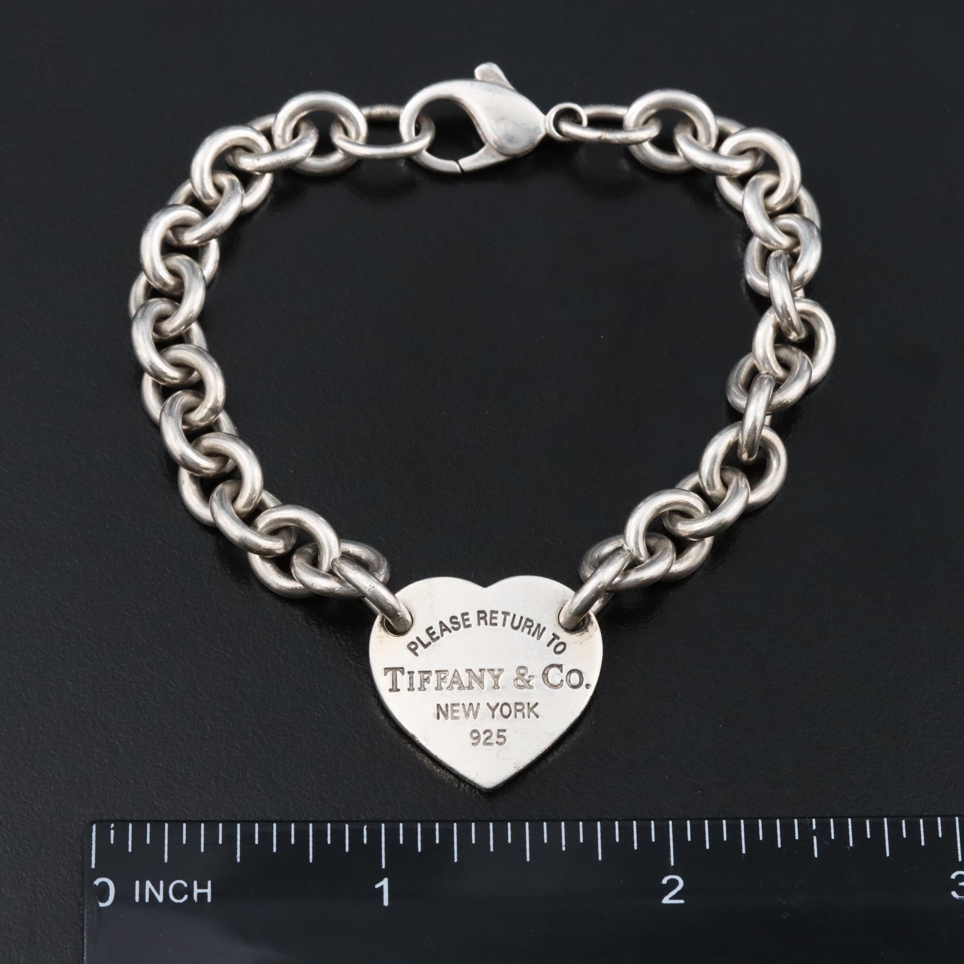 Tiffany & Co. Return to Tiffany Sterling Heart Bracelet