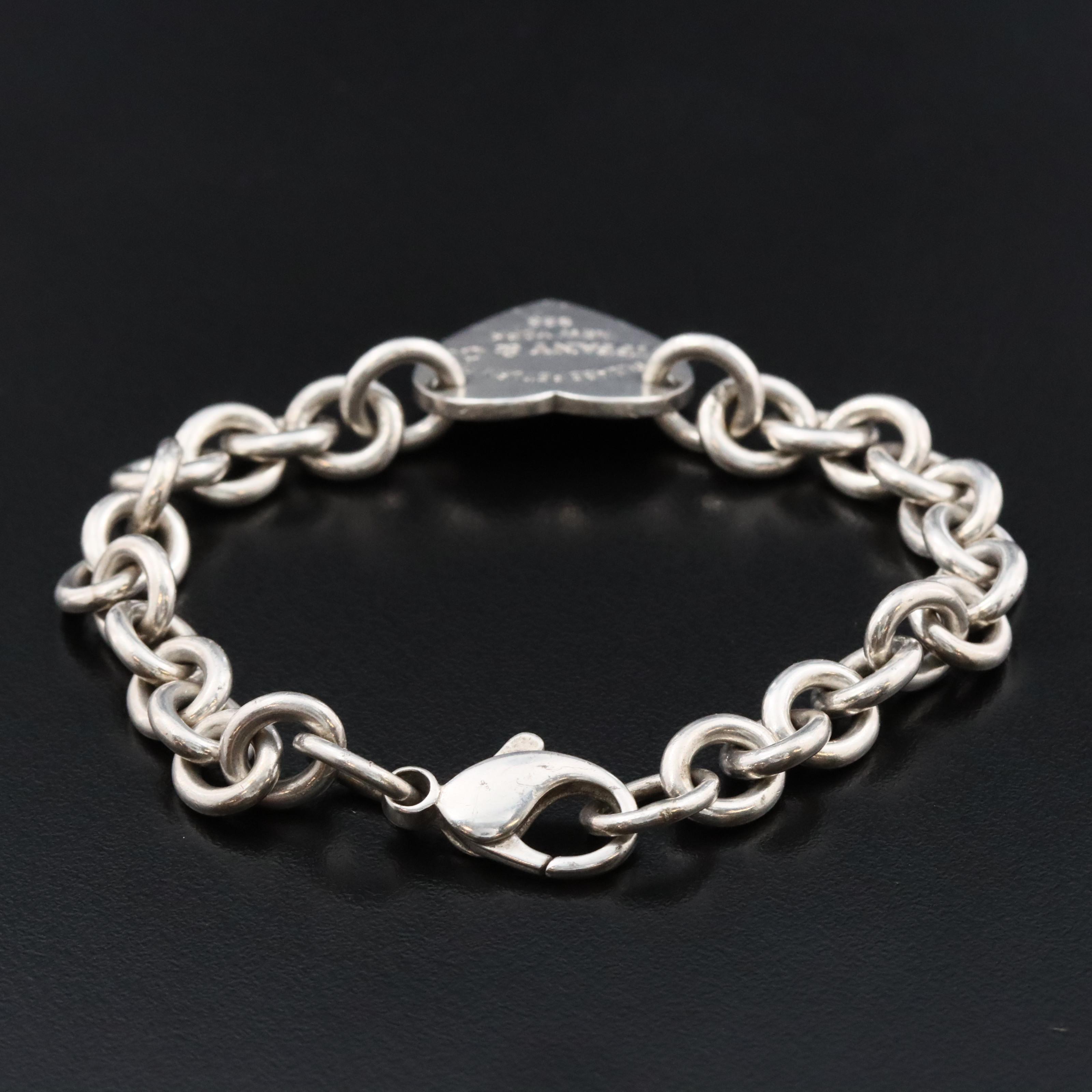 Tiffany & Co. Return to Tiffany Sterling Heart Bracelet