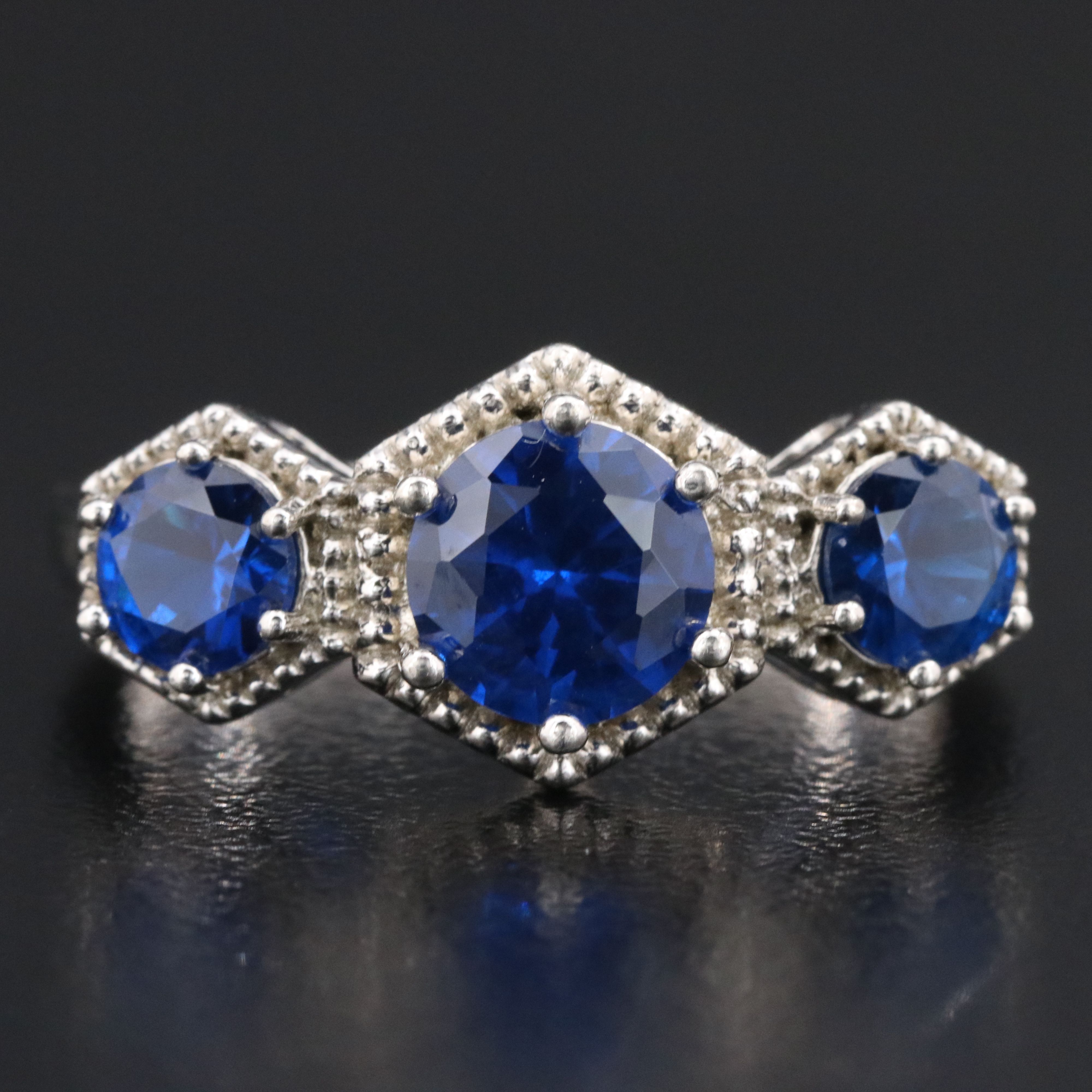 Sterling Spinel Ring