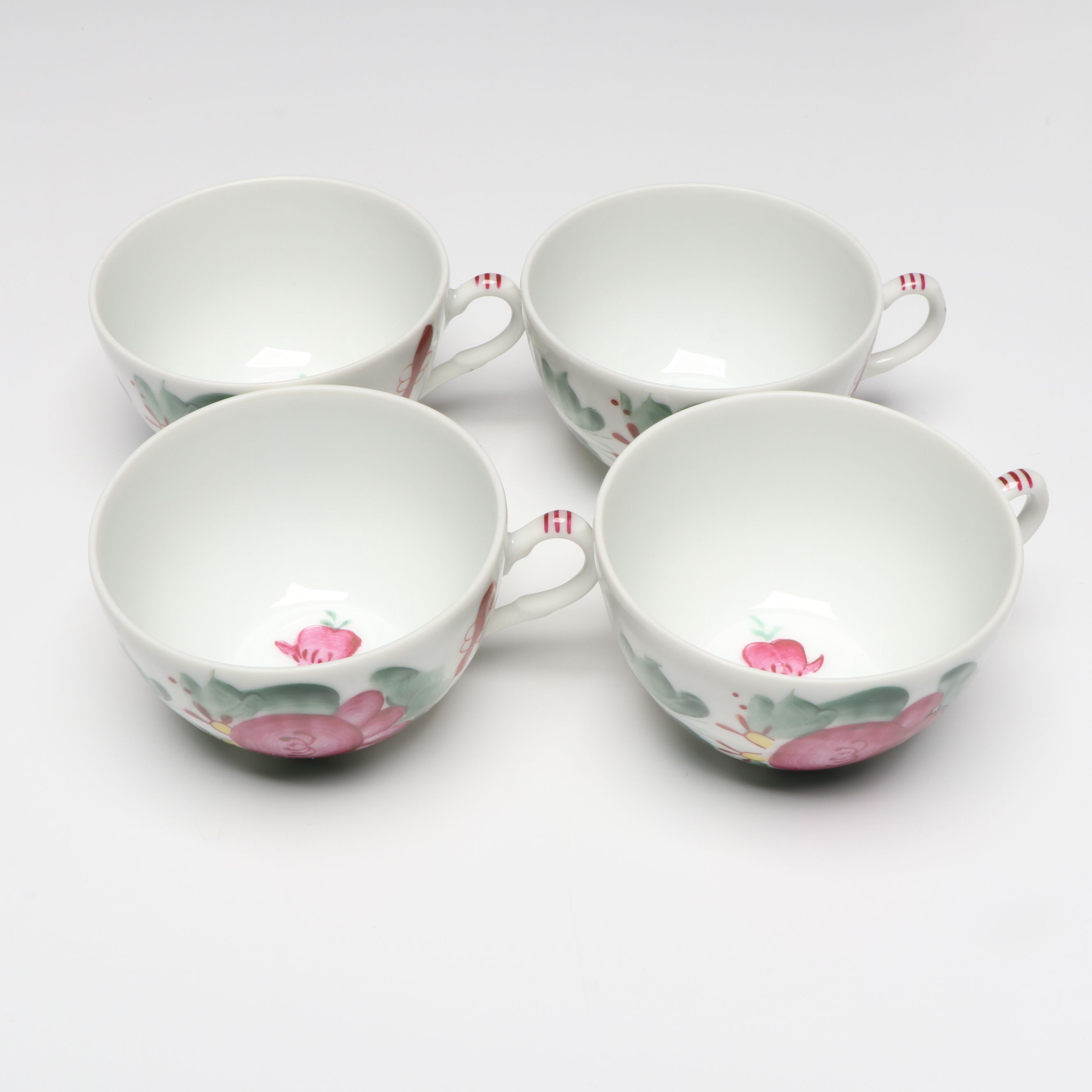 August Warnecke "Ostfreisland" Porcelain Tea Set with Dessert Plates