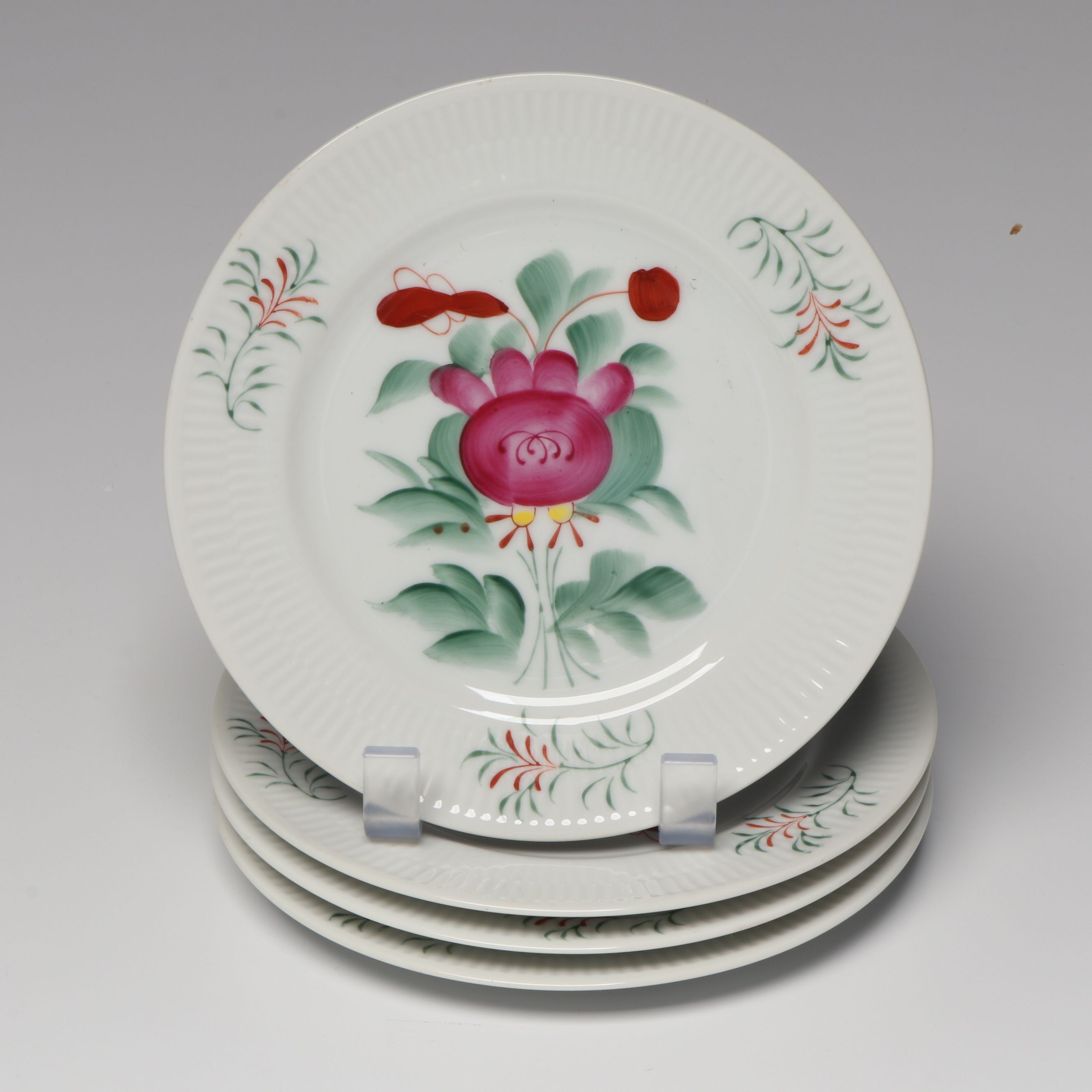 August Warnecke "Ostfreisland" Porcelain Tea Set with Dessert Plates