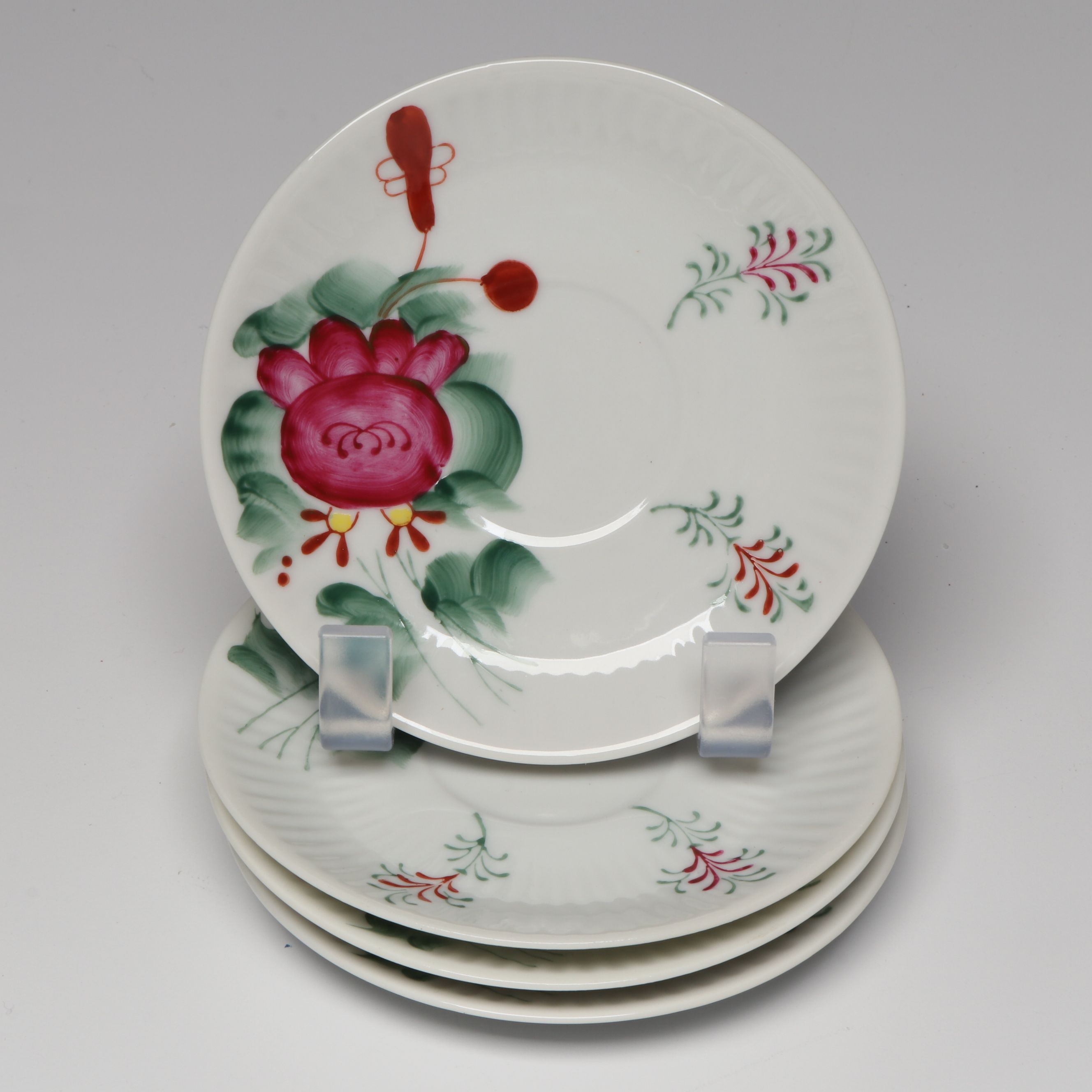 August Warnecke "Ostfreisland" Porcelain Tea Set with Dessert Plates