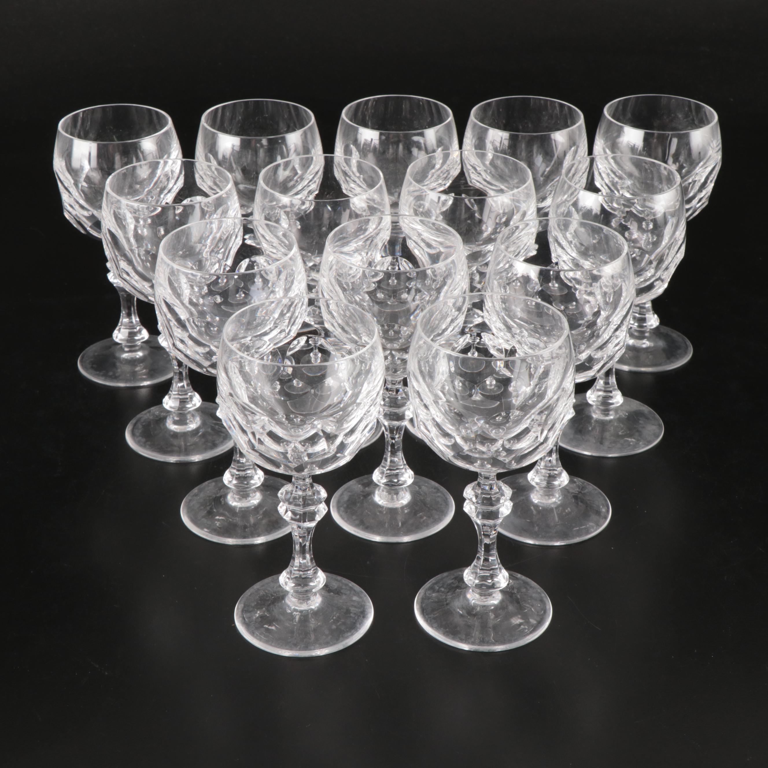 Vintage Glass Wine Glasses