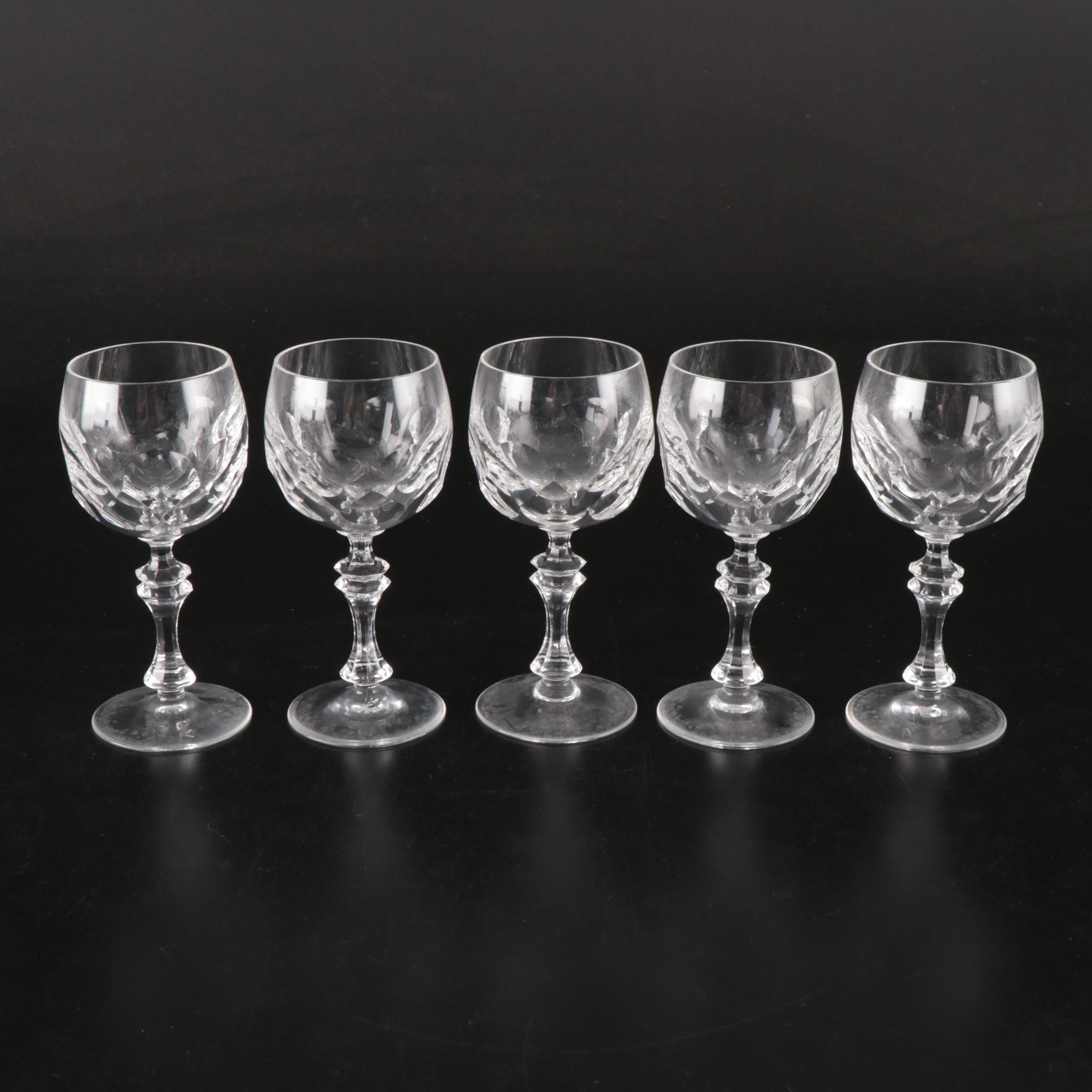 Vintage Glass Wine Glasses