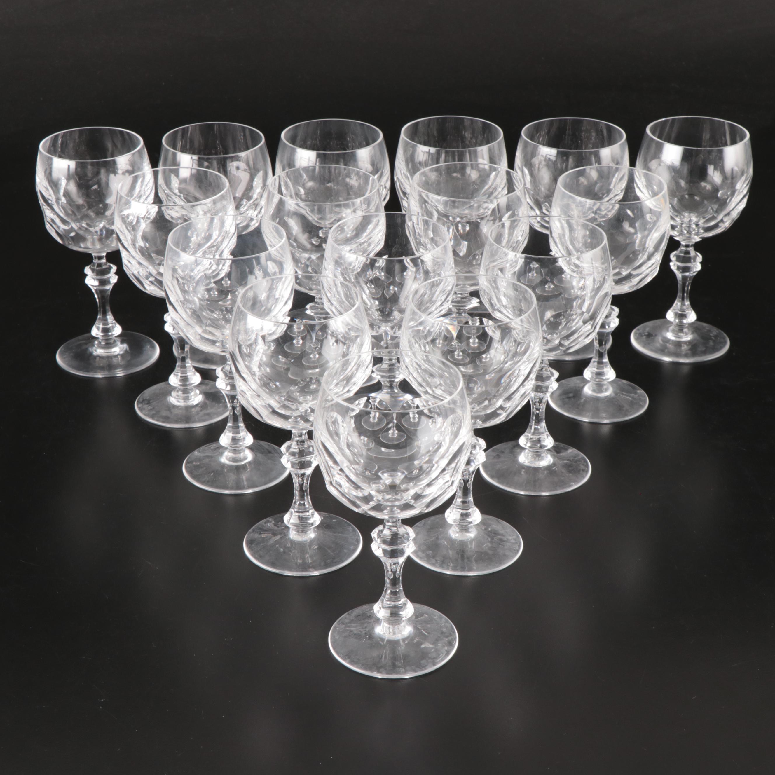 Vintage Glass Wine Glasses