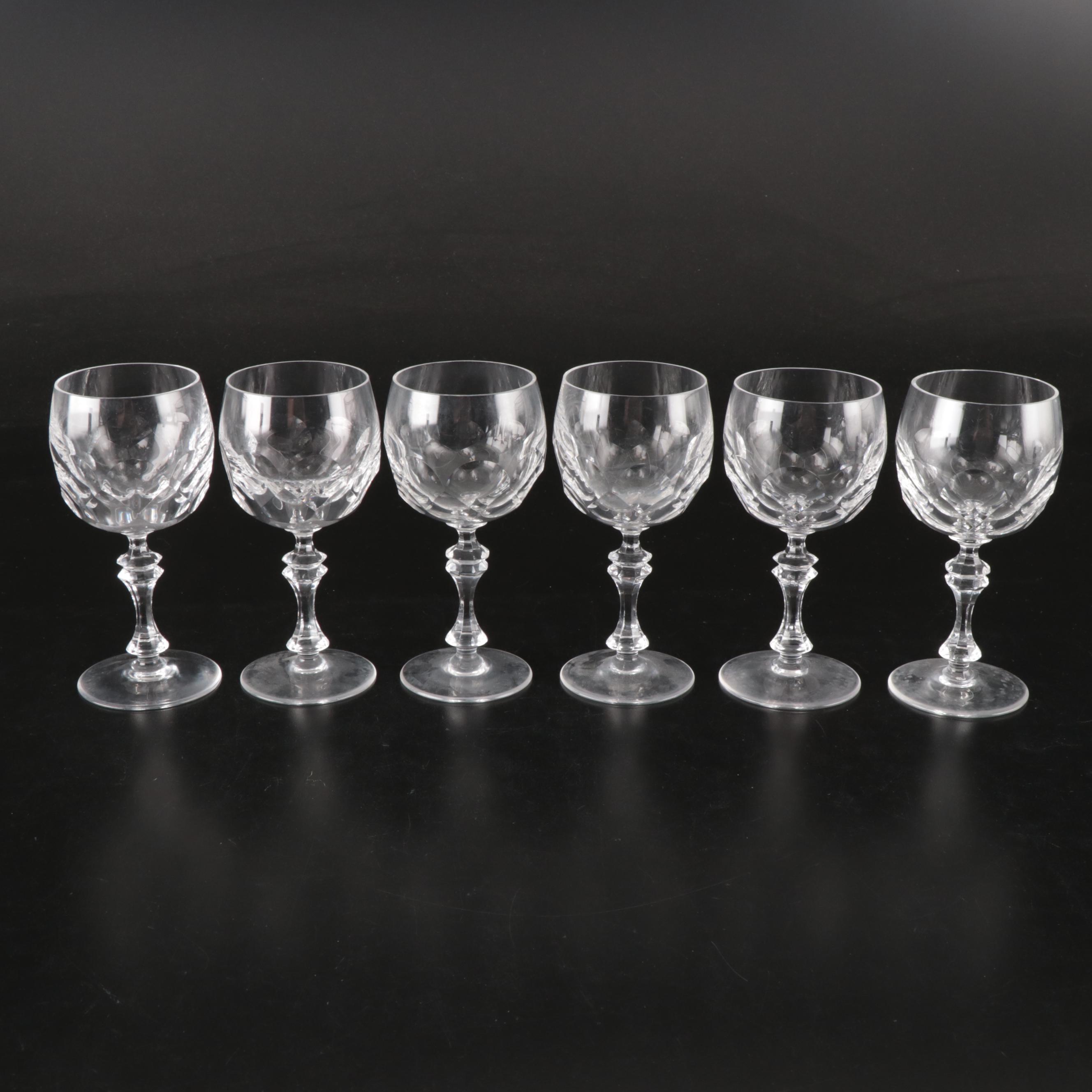 Vintage Glass Wine Glasses