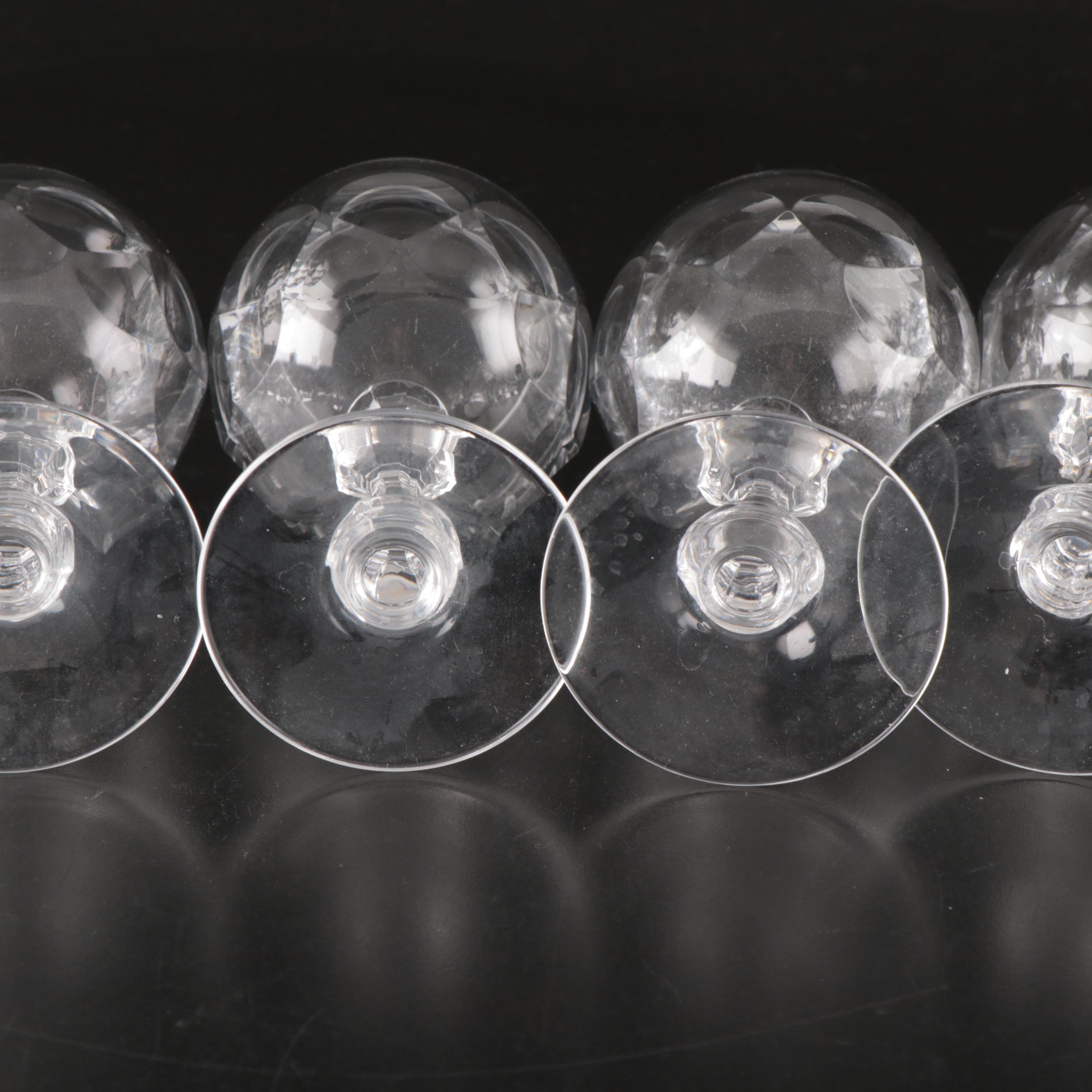 Vintage Glass Wine Glasses