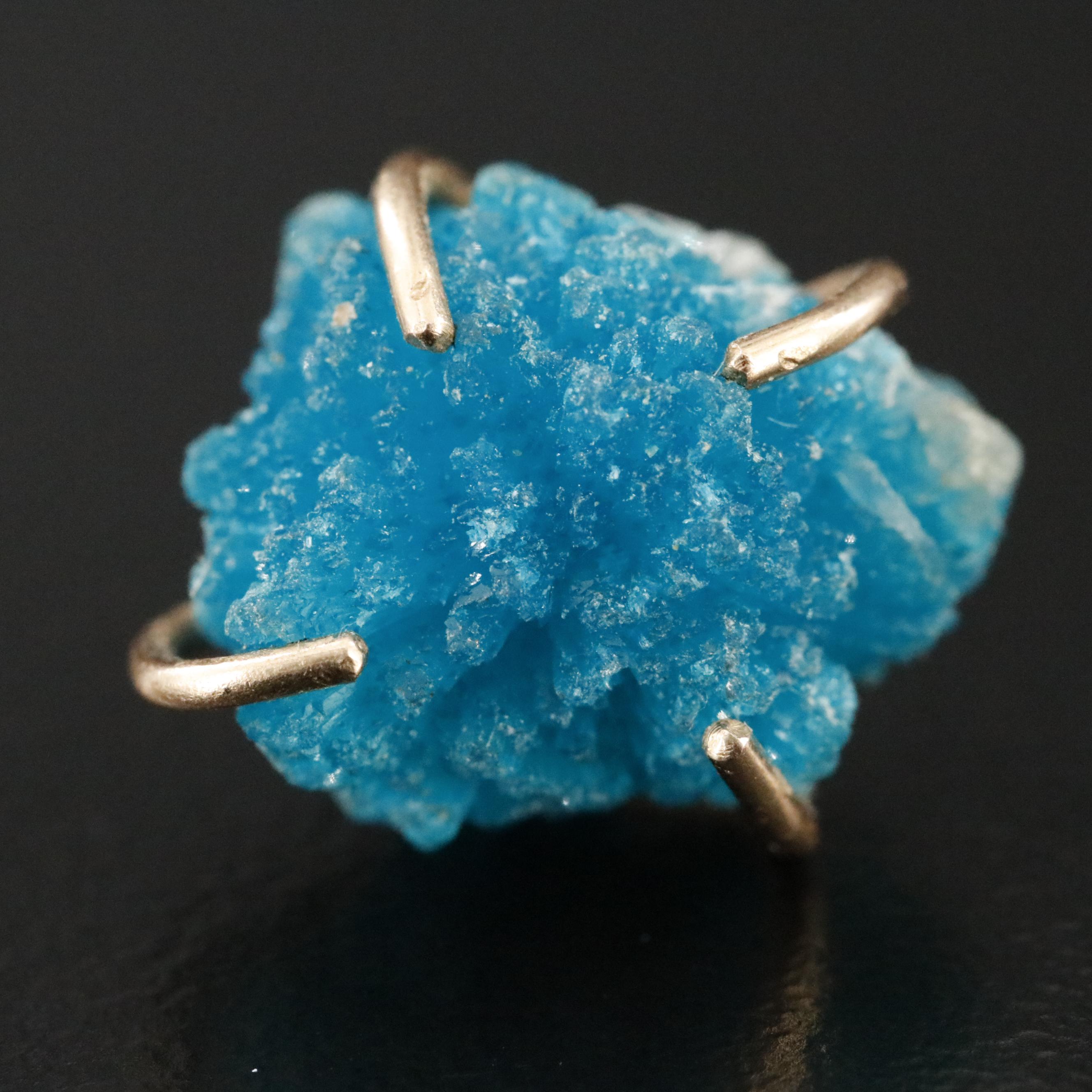 14K Rough Apatite Earrings