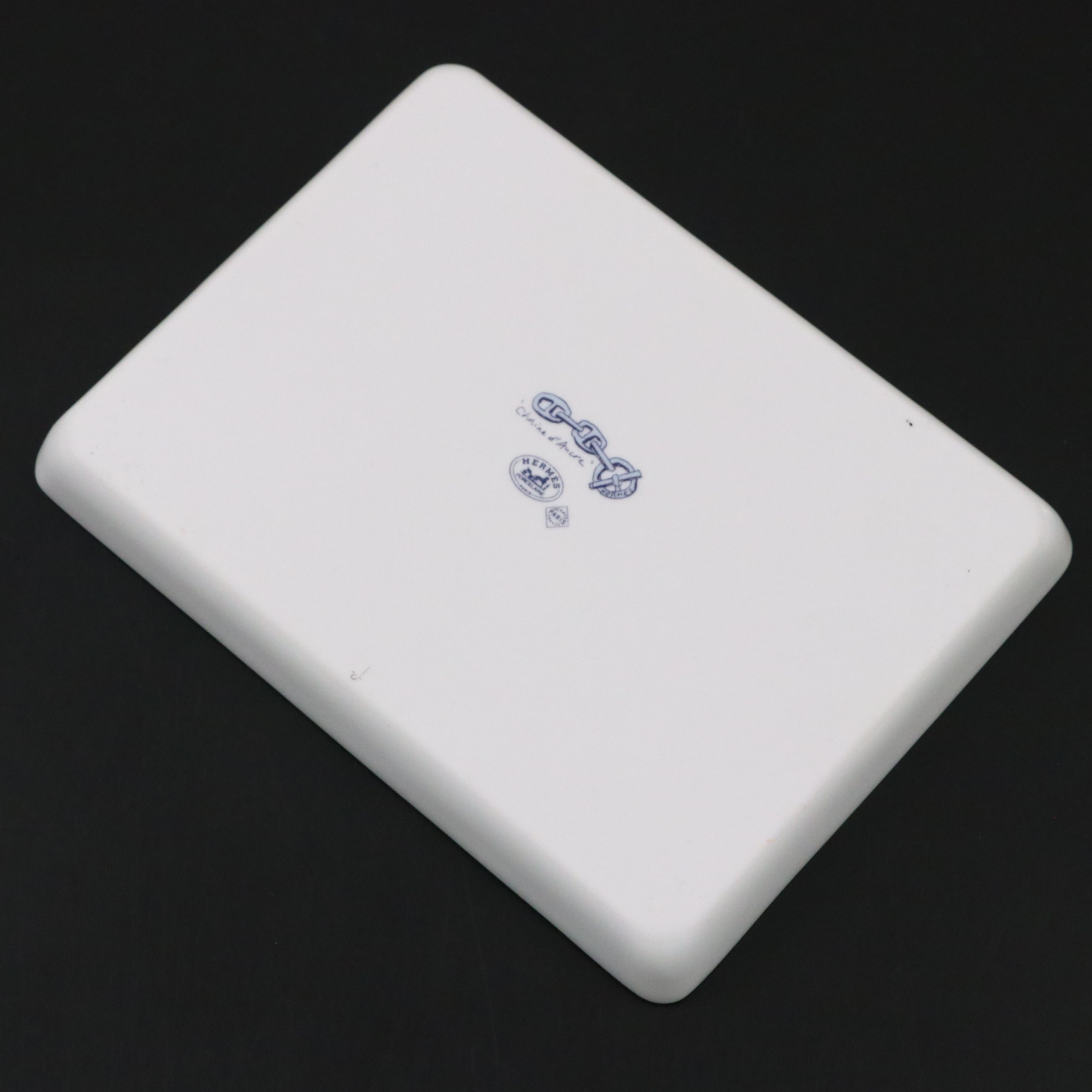 Hermès "Chaine d'Ancre" Porcelain Tray