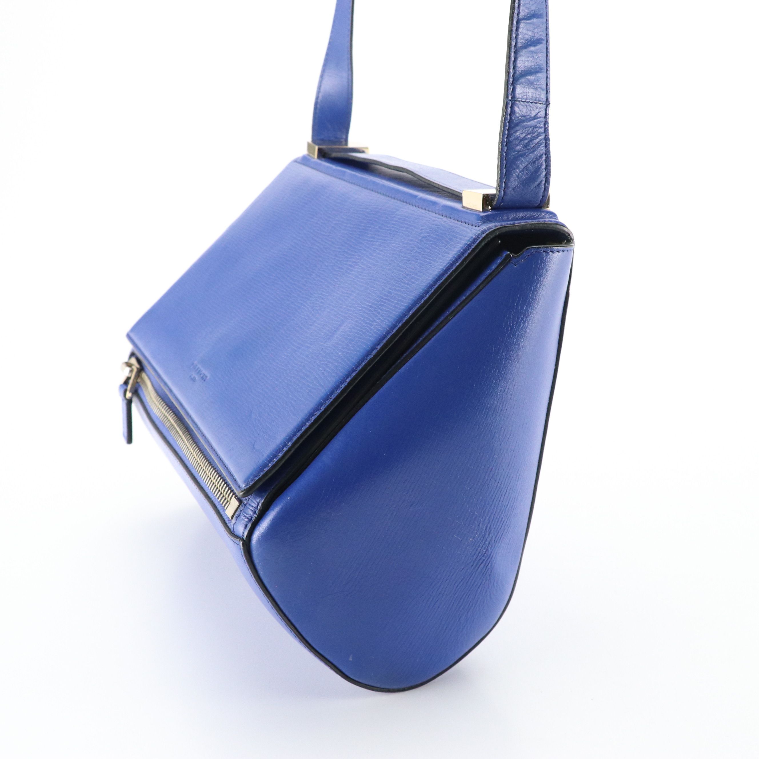 Givenchy Large Pandora Box Crossbody Bag in Royal Blue Leather