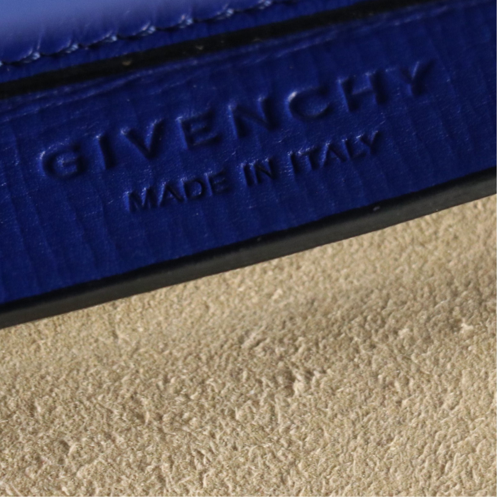 Givenchy Large Pandora Box Crossbody Bag in Royal Blue Leather