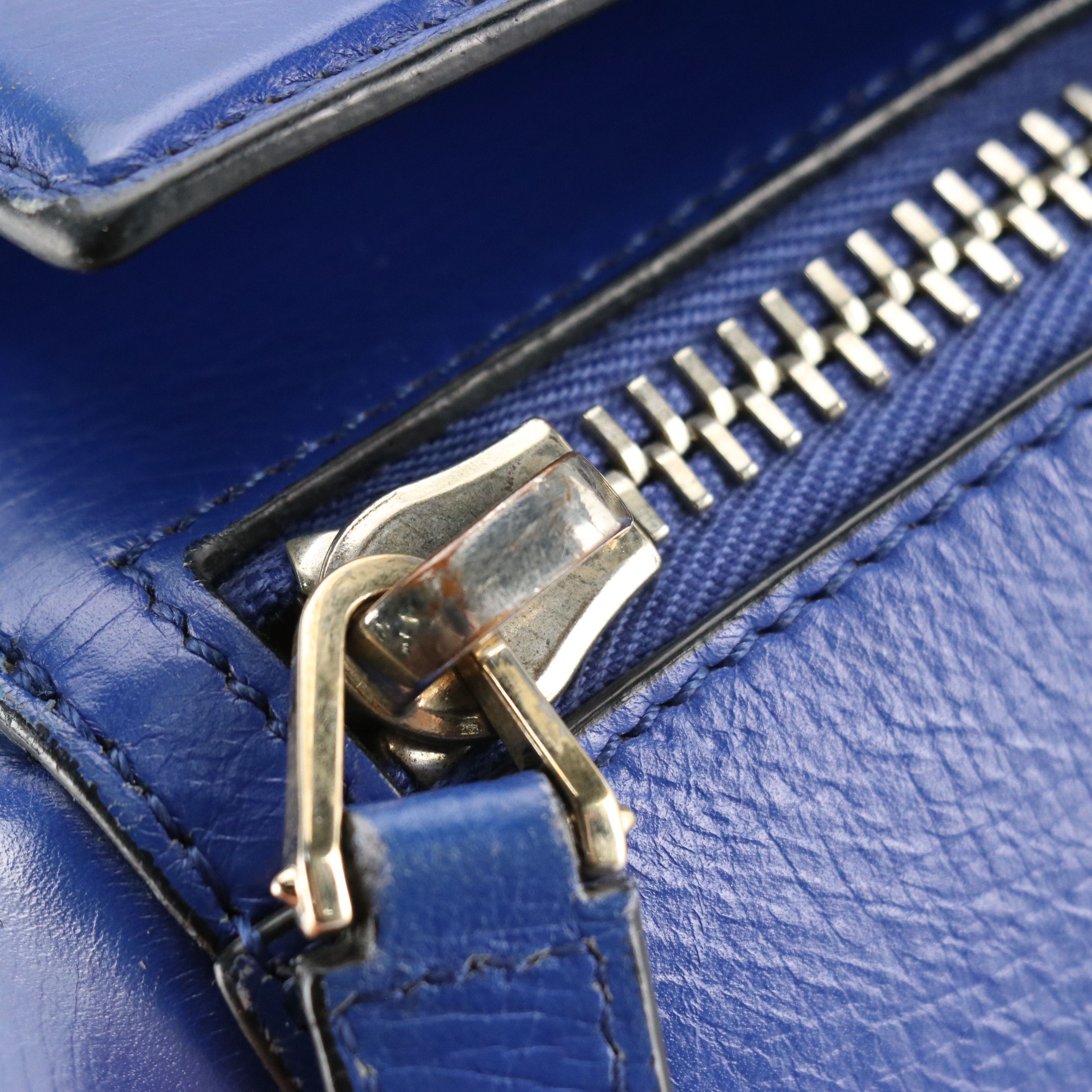 Givenchy Large Pandora Box Crossbody Bag in Royal Blue Leather