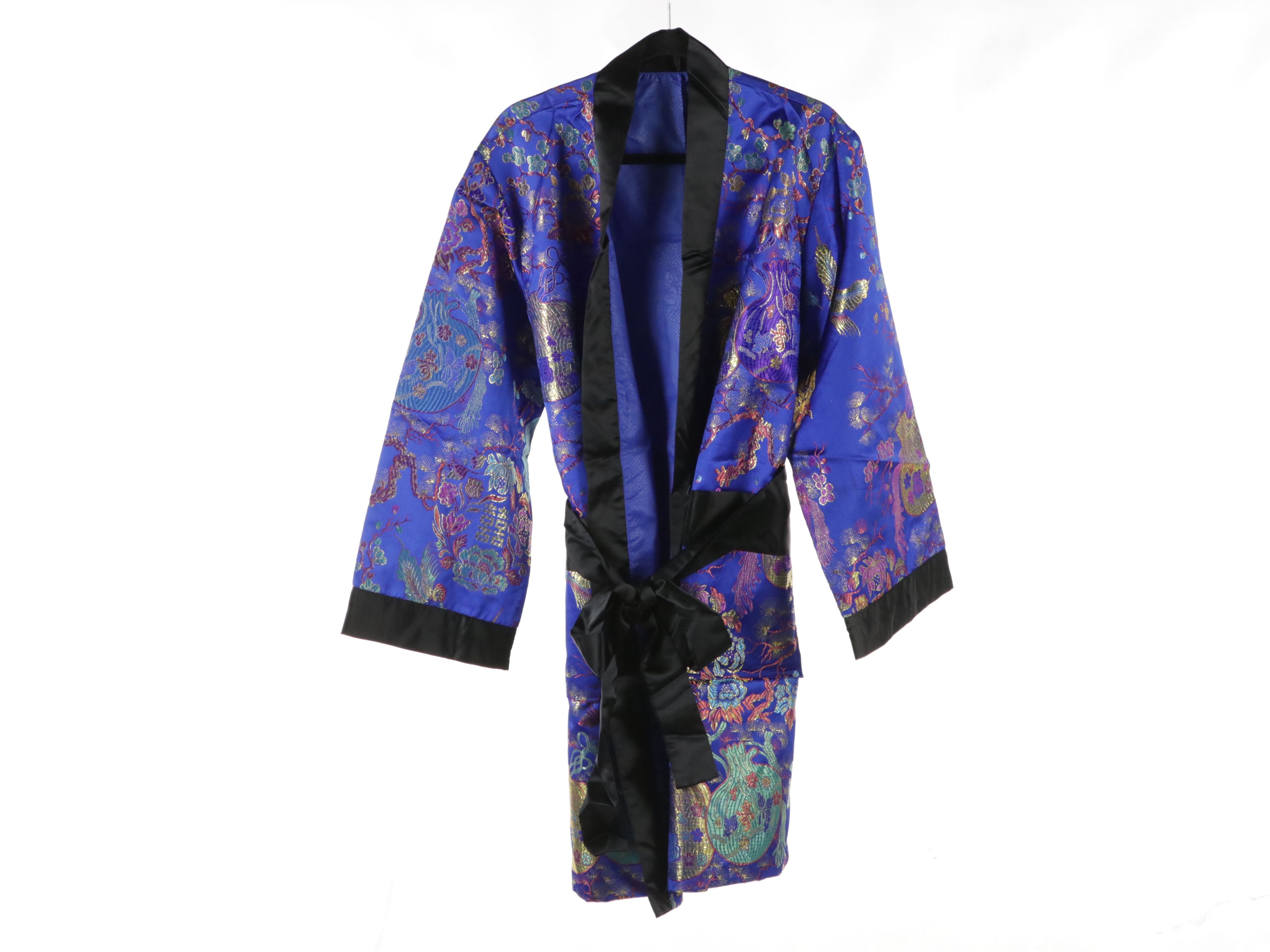 Asian Inspired Brocade Robes and Long Sleeve Two-Piece Set