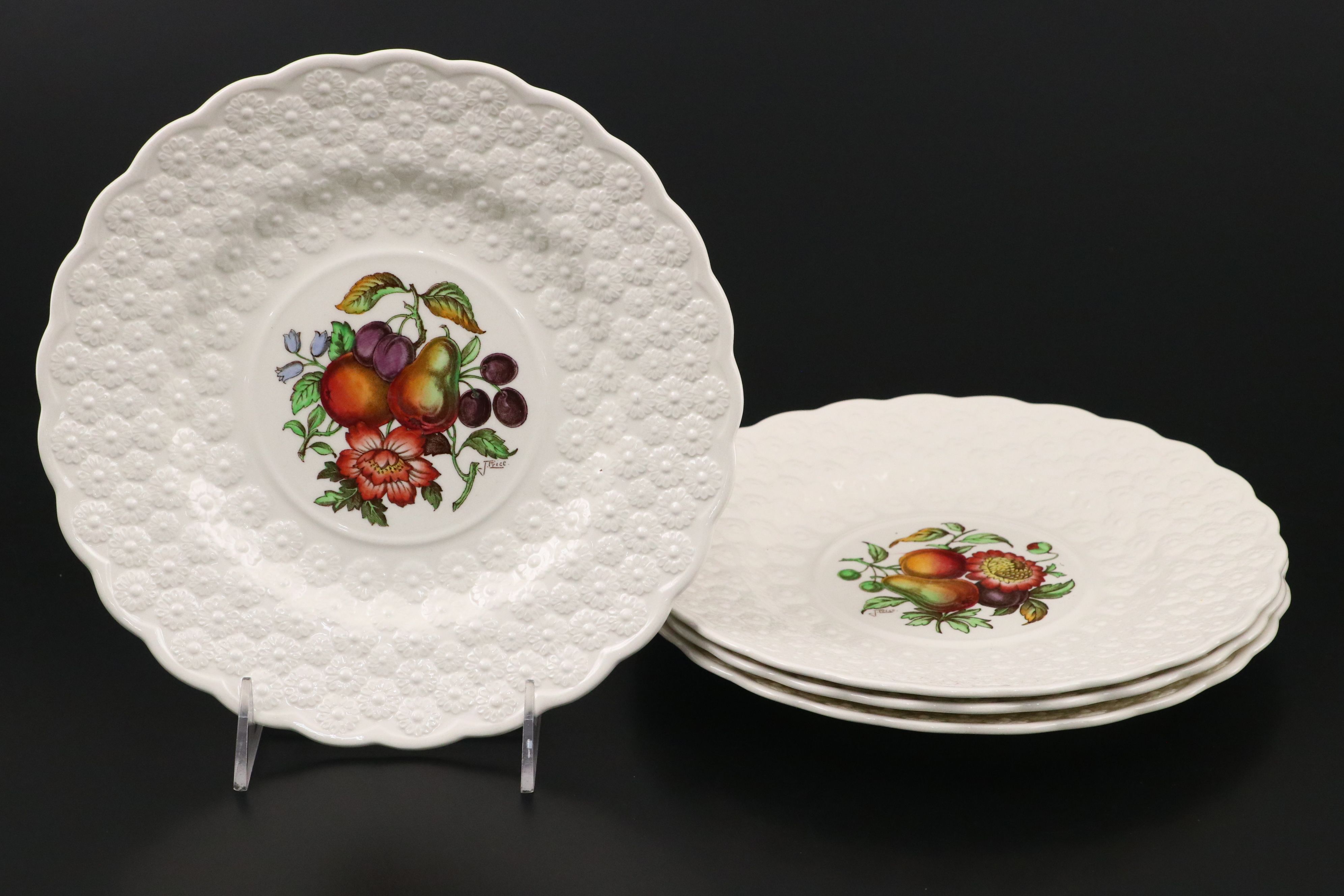 Spode "Bermuda Flowers" and "Alden" Porcelain Plates