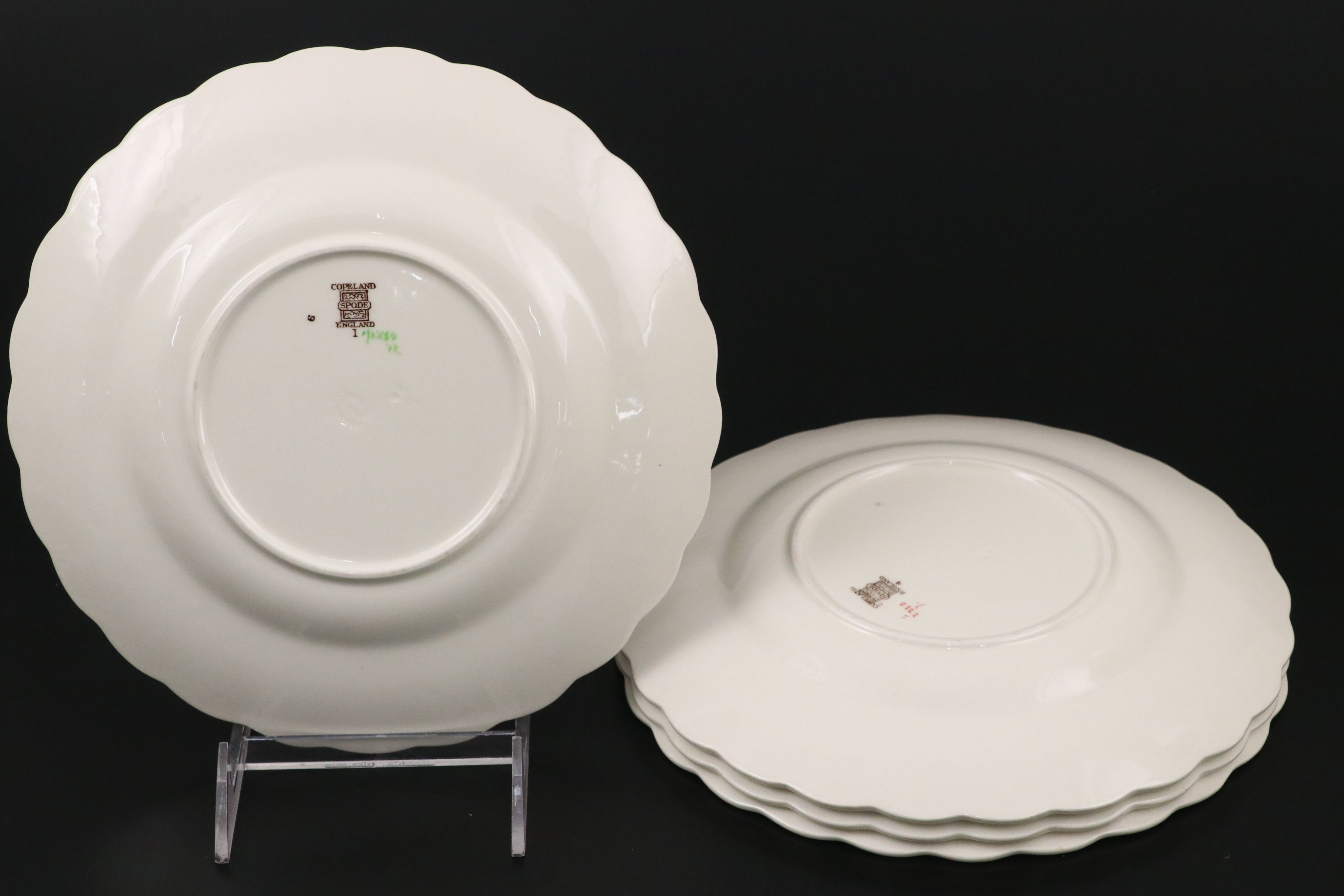 Spode "Bermuda Flowers" and "Alden" Porcelain Plates
